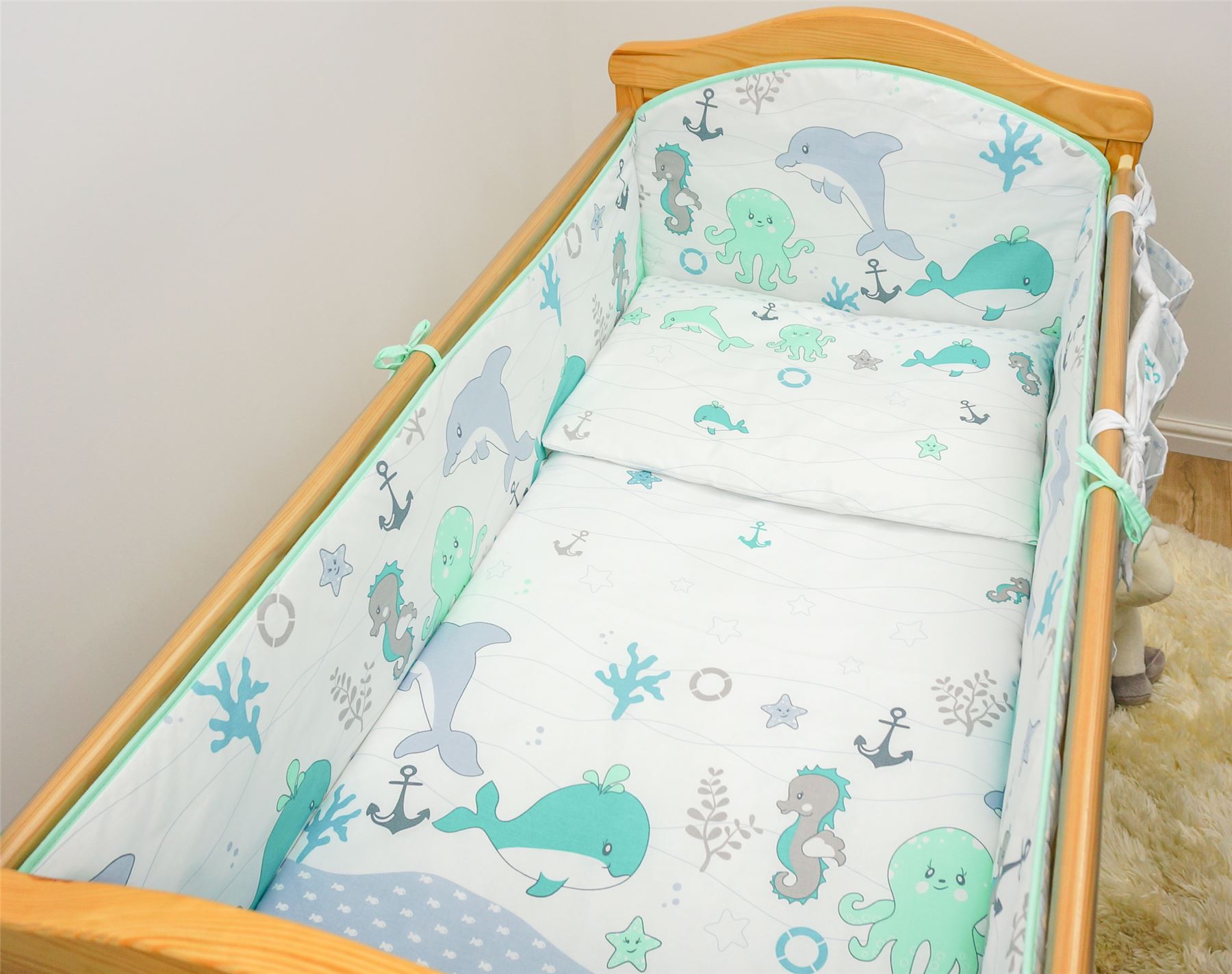 4 sided cot bumper