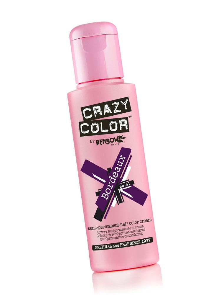 Crazy Color Semi Permanent Hair Colour Dye Cream by Renbow 100ml All Colours - Picture 28 of 65