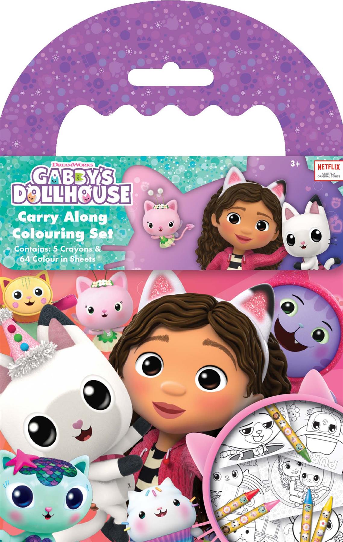 Gabbys Dollhouse Colouring Sets Play Packs Kids Activity Travel Pack Children 3+ - Picture 3 of 10