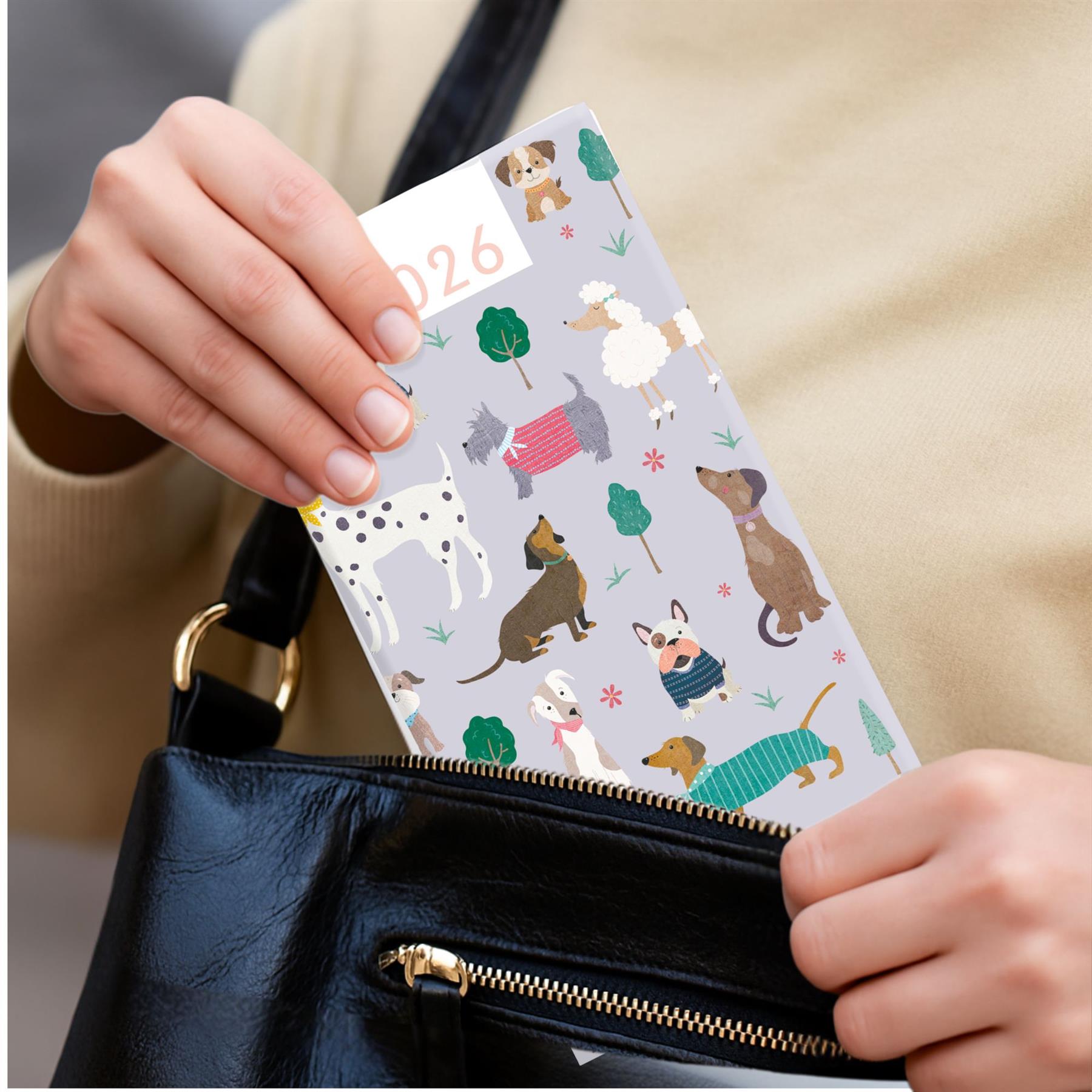 2026 Diary Slim Week To View Cat Dog Hardback Pocket Weekly Planner Organiser - Picture 8 of 17
