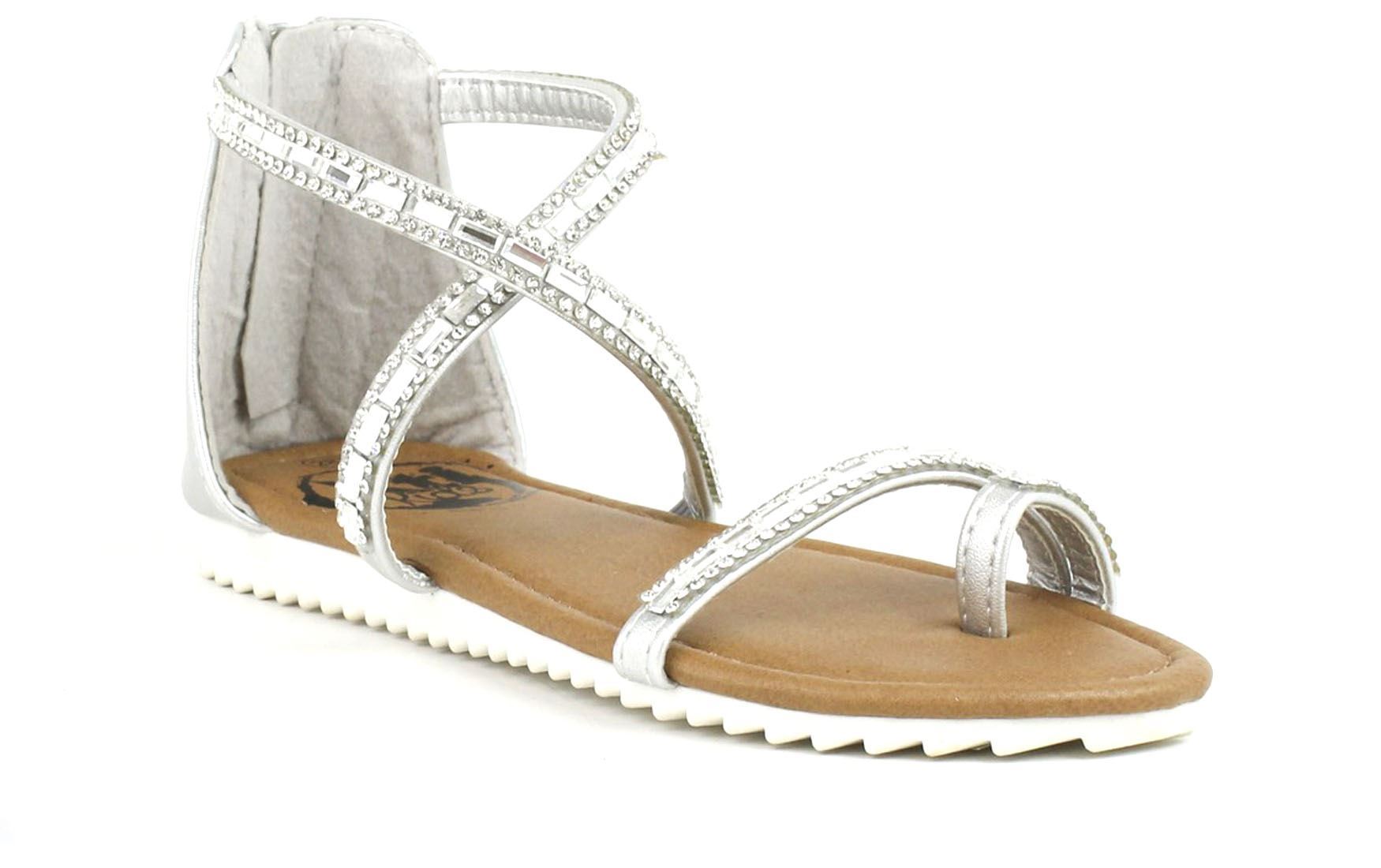 xti silver sandals