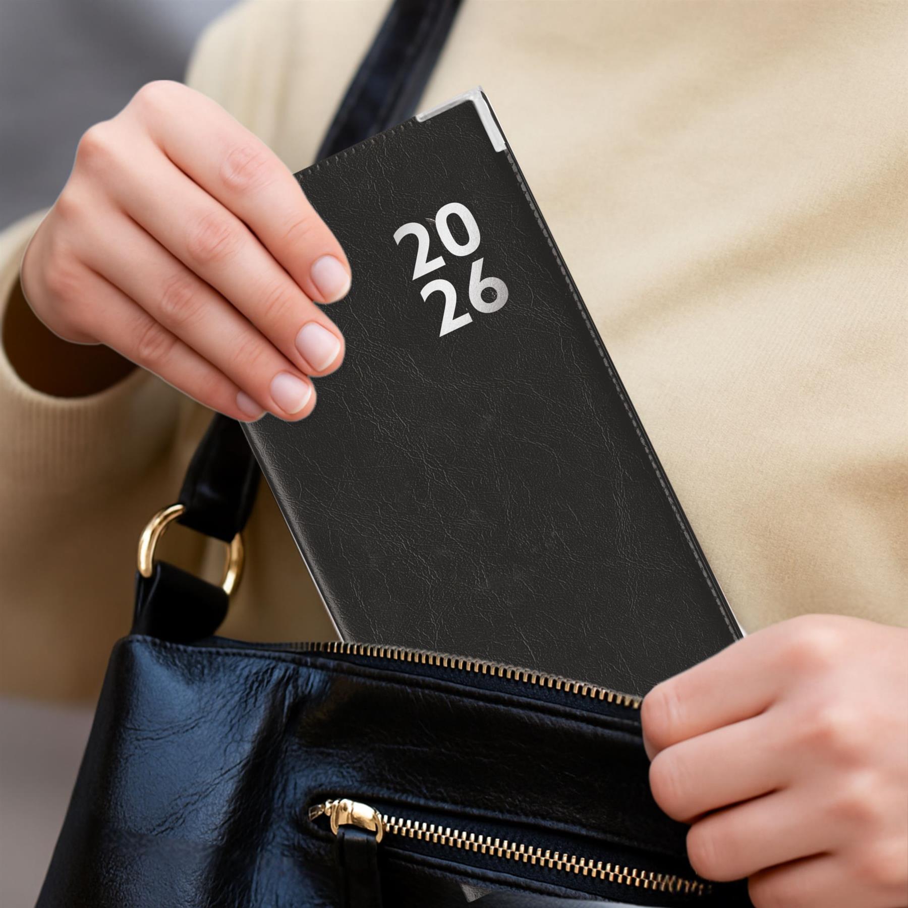 2026 Diary Premium Slimline Faux Leather Week to View Weekly Planner Organiser - Picture 7 of 22