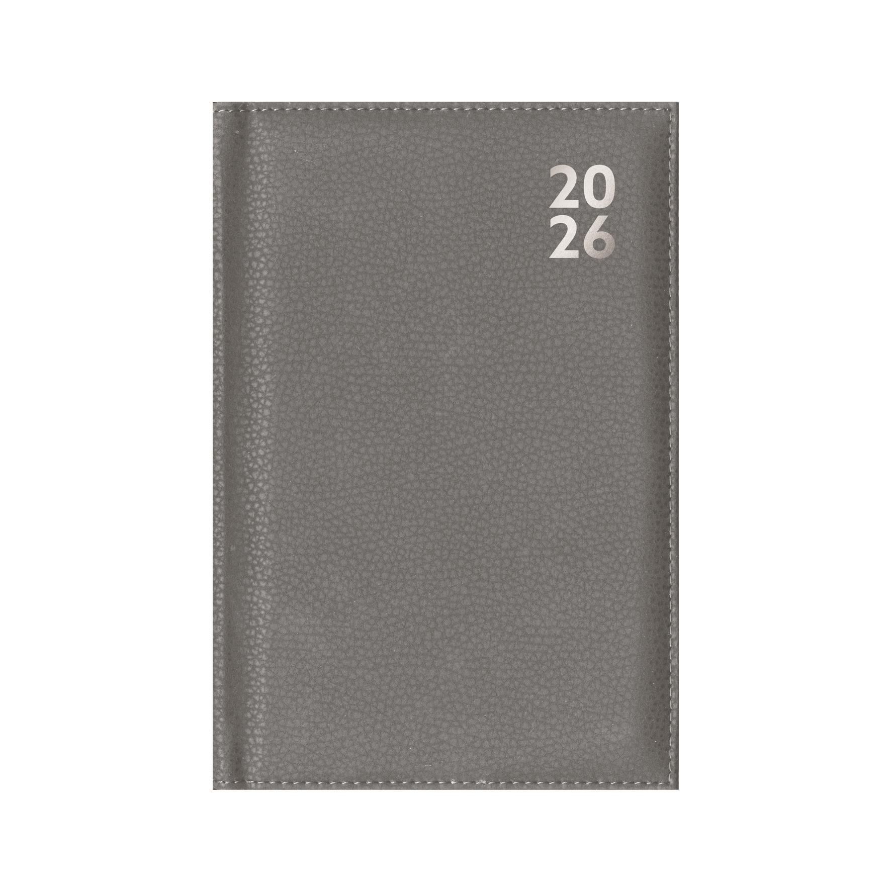 2026 Tagebuch A5 Kunstleder Woche zur Ansicht Wochenplaner Organizer schwarz marine grau - Bild 14 von 31