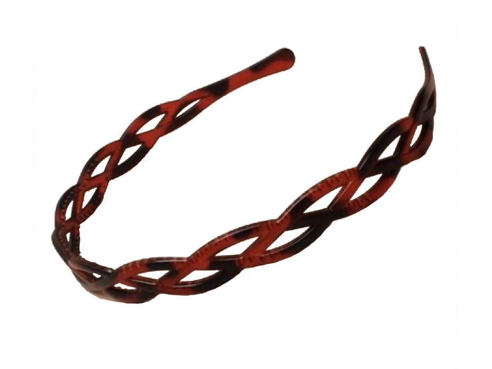 Tort Plastic Weave Alice Band Headband Hair Accessory 2cm