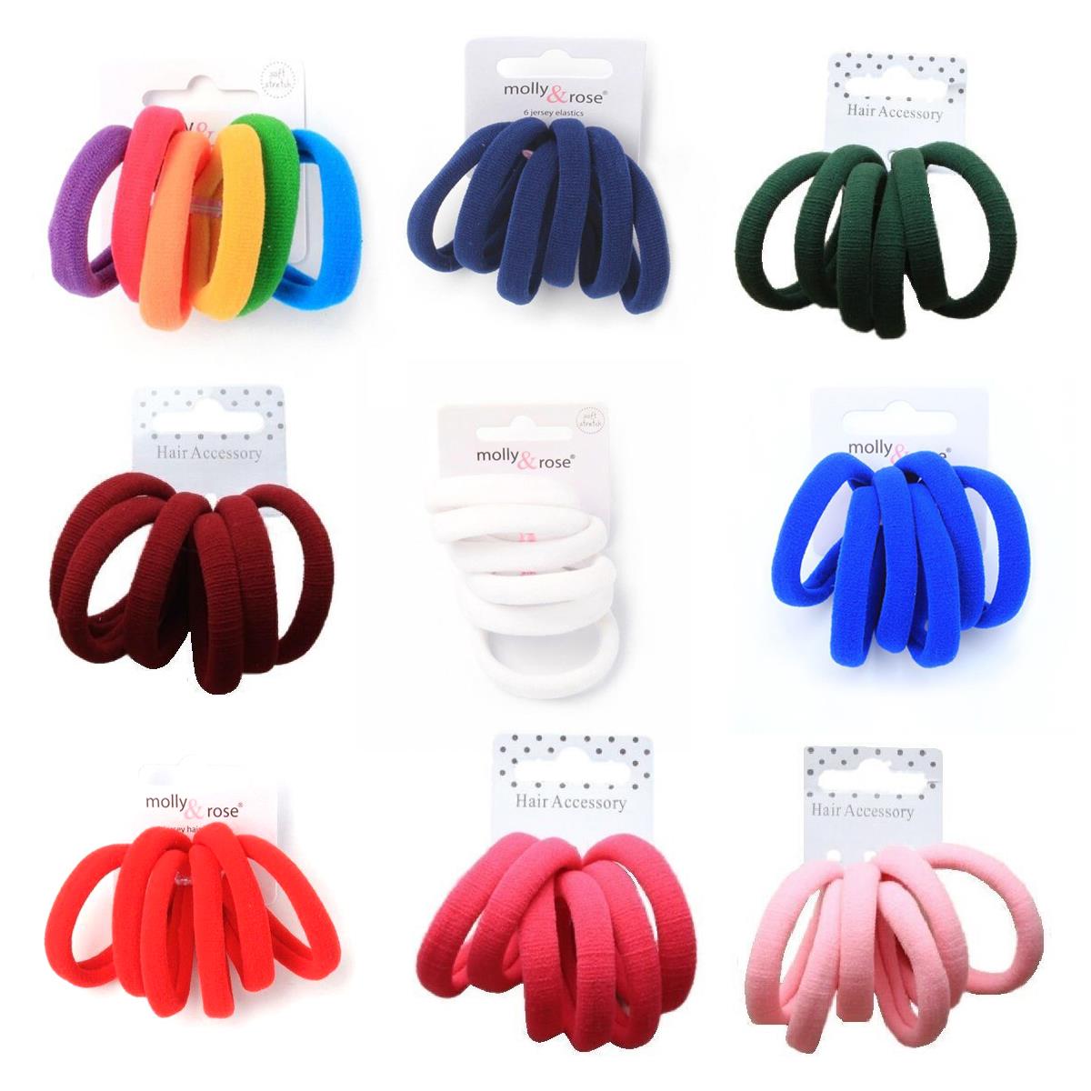 Topkids Accessories Soft Jersey Thick Hair Bands, Hair Bobbles Elastic HairBands | UK - View #6