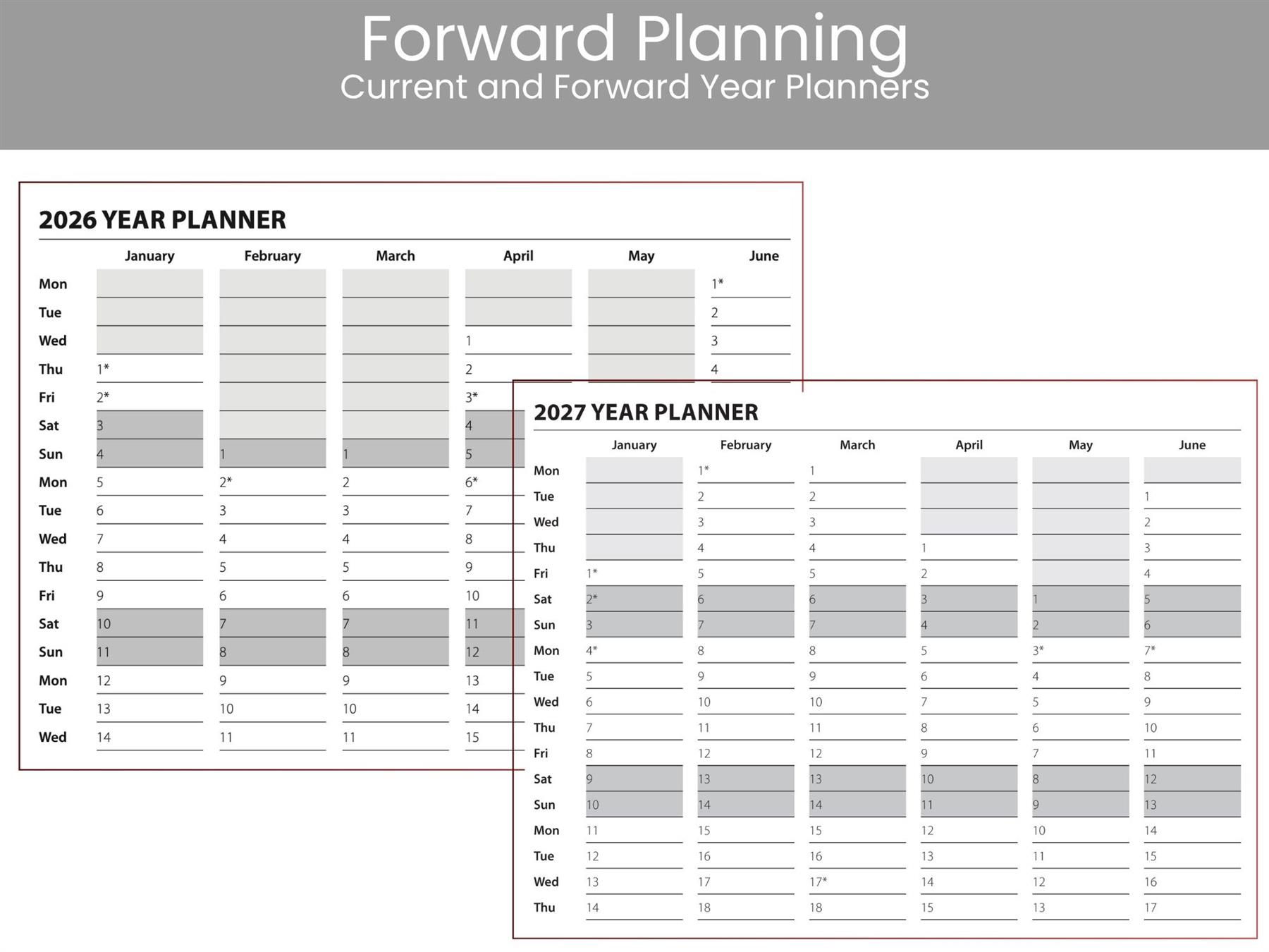 2026 Diary Premium Slimline Faux Leather Week to View Weekly Planner Organiser - Picture 14 of 22