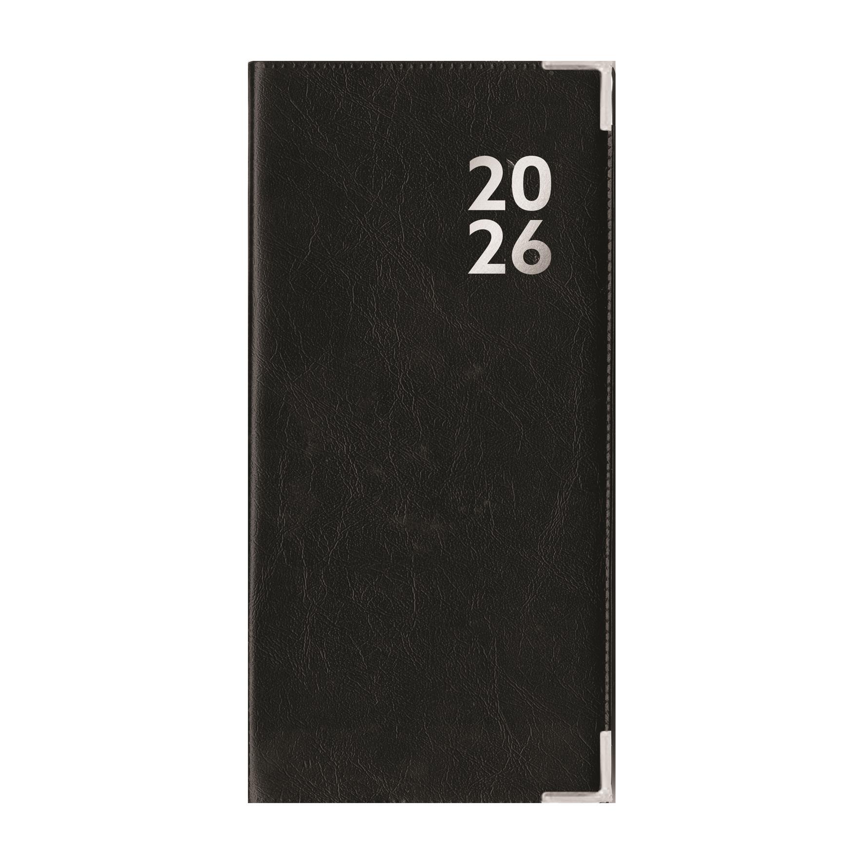 2026 Diary Premium Slimline Faux Leather Week to View Weekly Planner Organiser - Picture 5 of 22