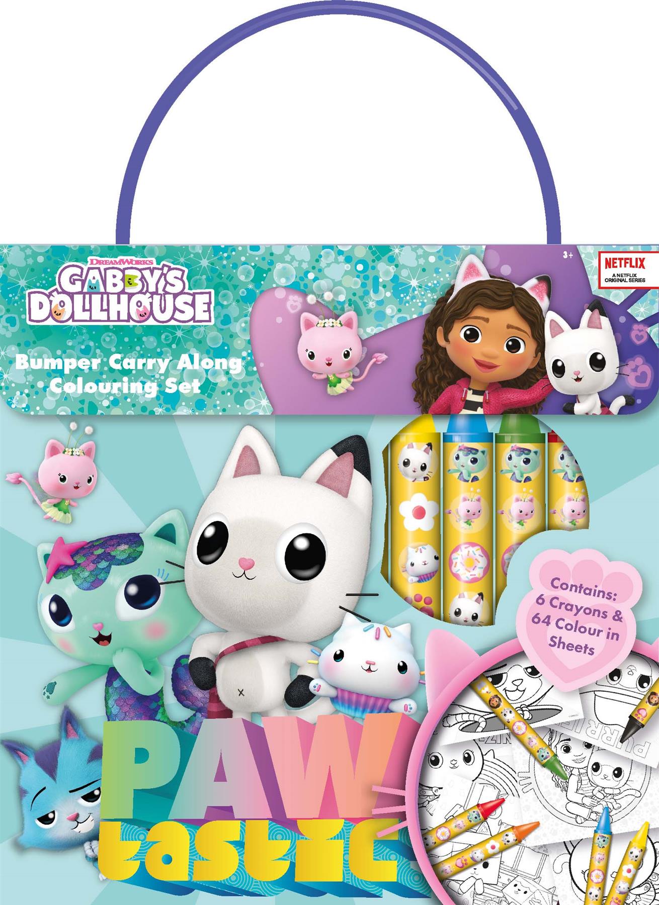 Gabbys Dollhouse Colouring Sets Play Packs Kids Activity Travel Pack Children 3+ - Picture 2 of 10