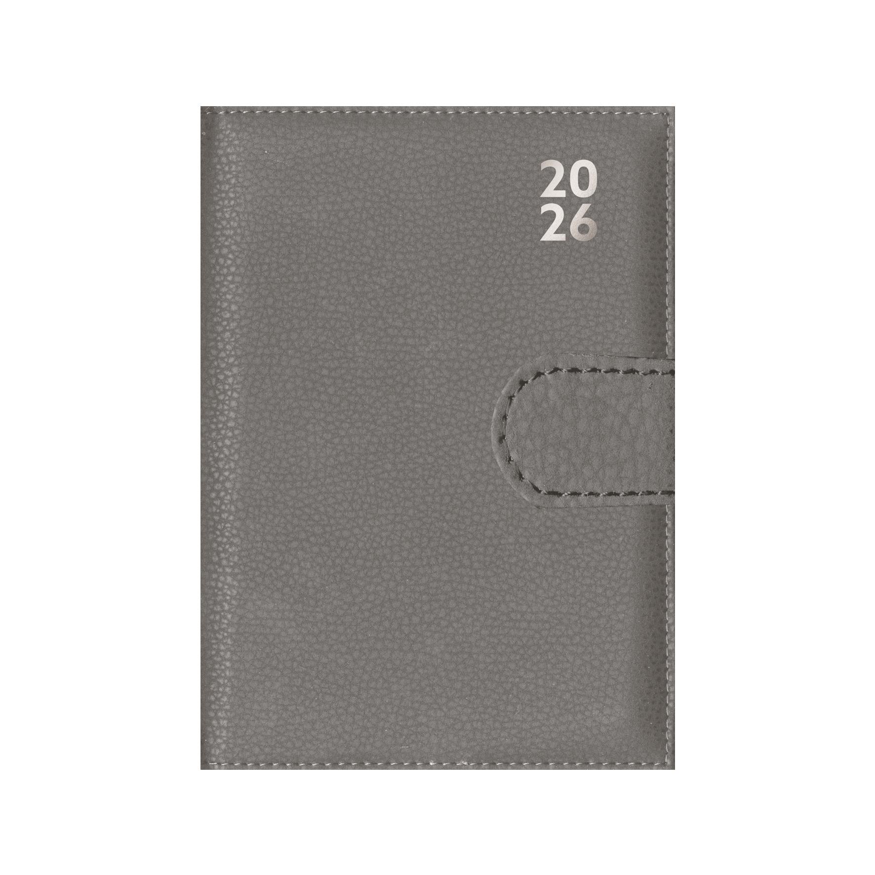 2026 Diary A7 Faux Leather Day Per Page Daily Pocket Planner Black Navy Grey - Picture 11 of 30