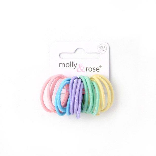 Mini Hair Elastics Bobbles Bands Snag Free Pack 20 Small Baby Size 23mm - Picture 13 of 15