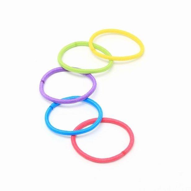 Mini Hair Elastics Bobbles Bands Snag Free Pack 20 Small Baby Size 23mm - Picture 8 of 15