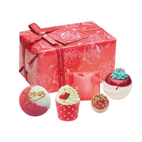 Bomb Cosmetics Wrapped Christmas Xmas Gift Pack Set Handmade Soap Bath