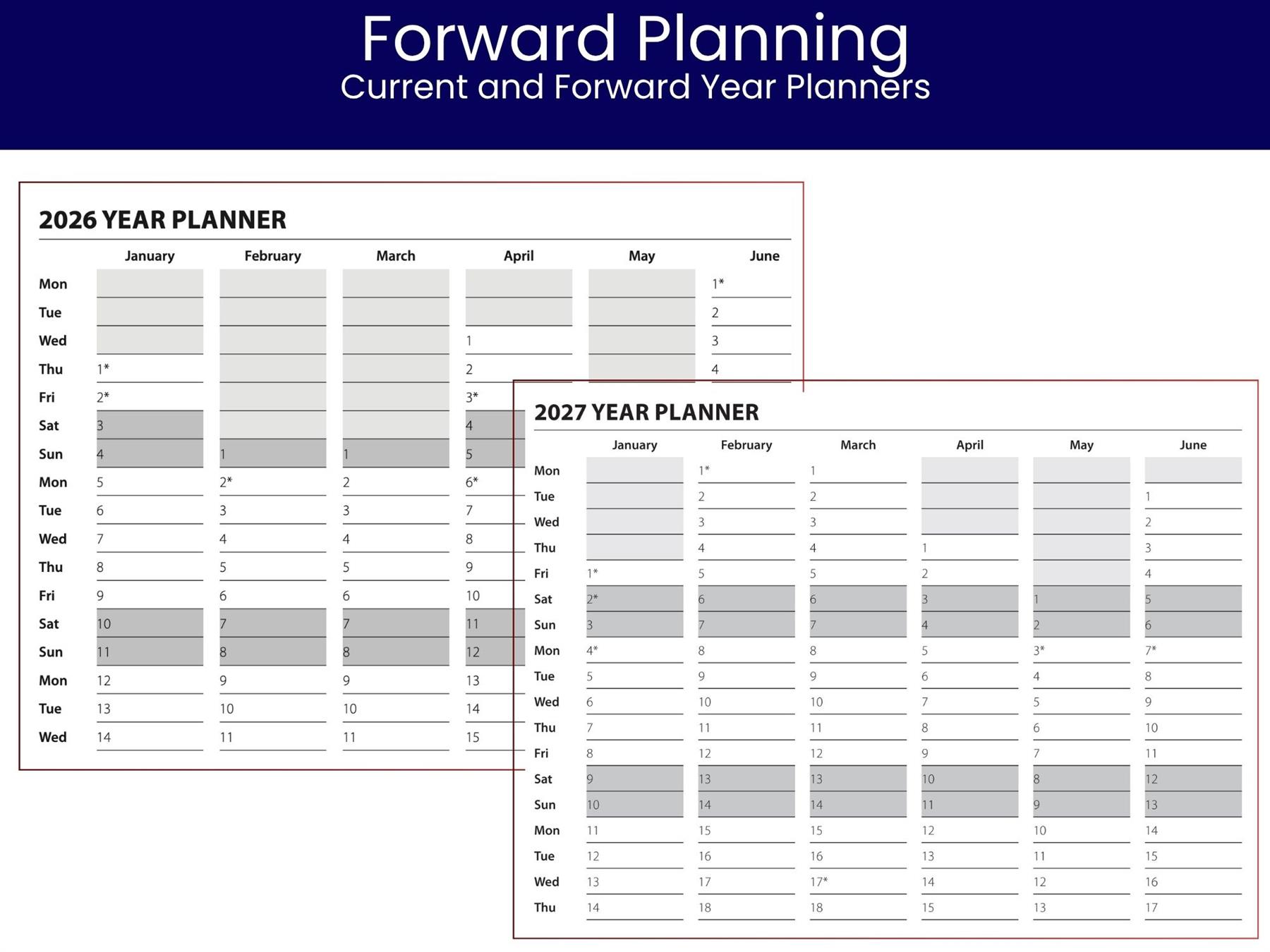 2026 Diary Premium Slimline Faux Leather Week to View Weekly Planner Organiser - Picture 21 of 22
