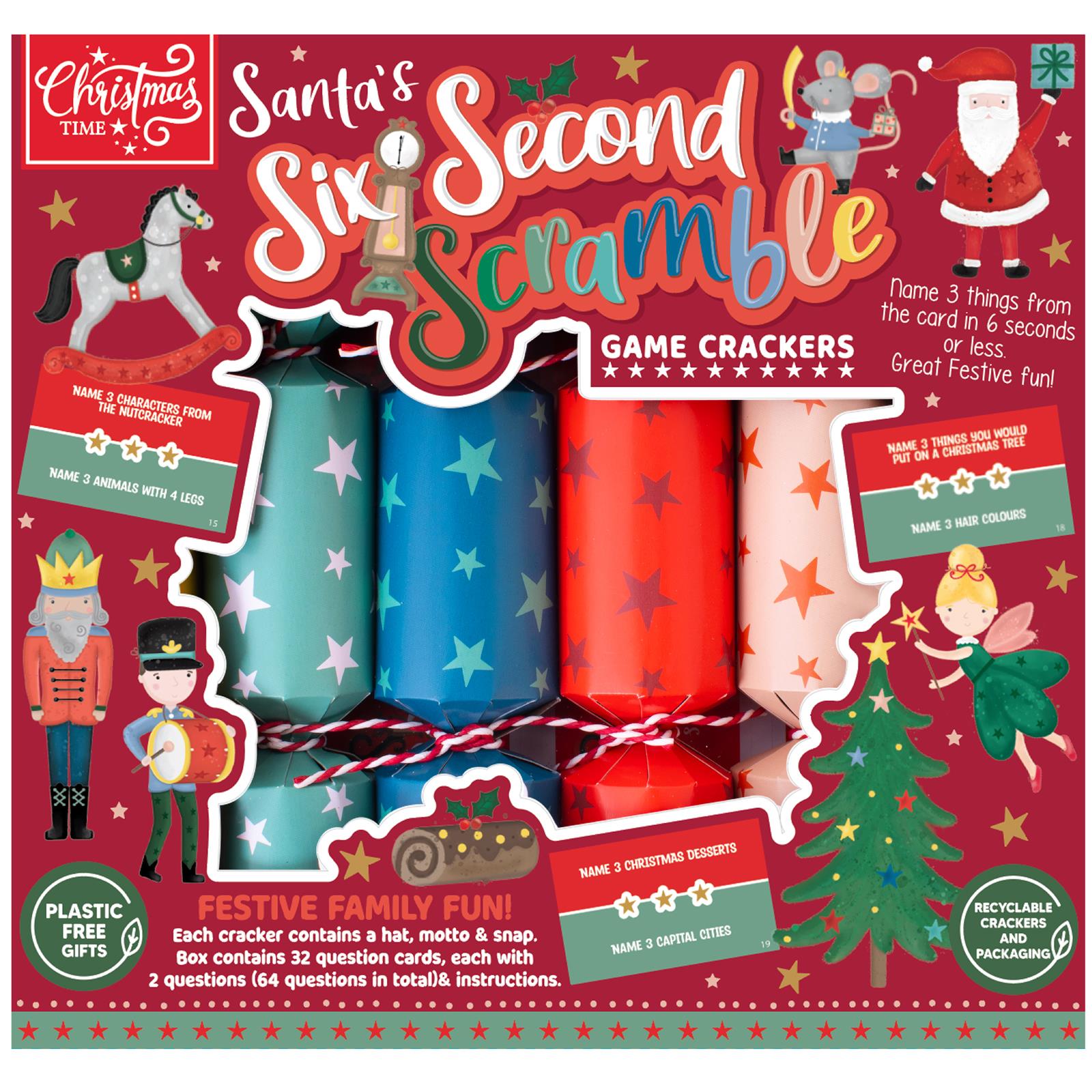 Interactive Christmas Crackers Box 6 Mini Family Game Chistmas Time Recyclable - Picture 13 of 23