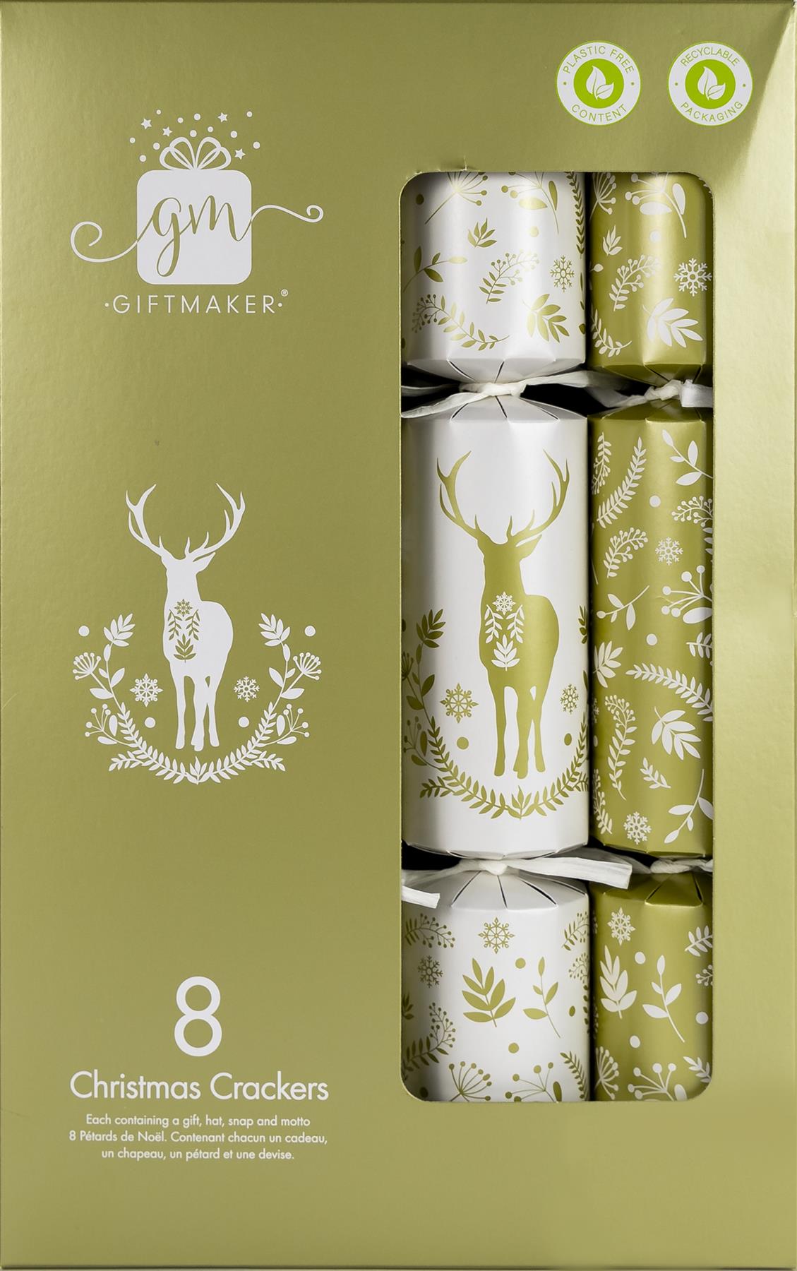 Family Christmas Crackers Pack 8 Giftmaker Novelty Festive Traditional Eco Xmas - Picture 19 of 27