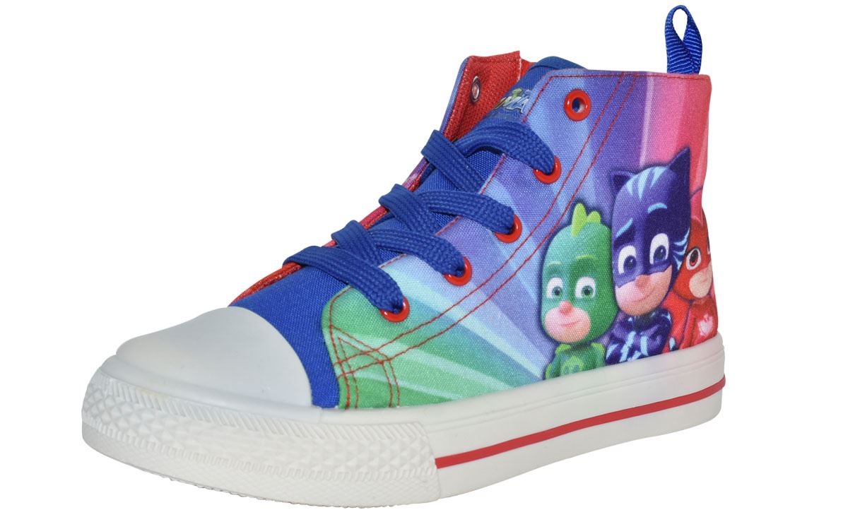 Boys P J Masks Blue Soft Touch Casual Trainers Sports Shoes Sizes 6-11.5 Child