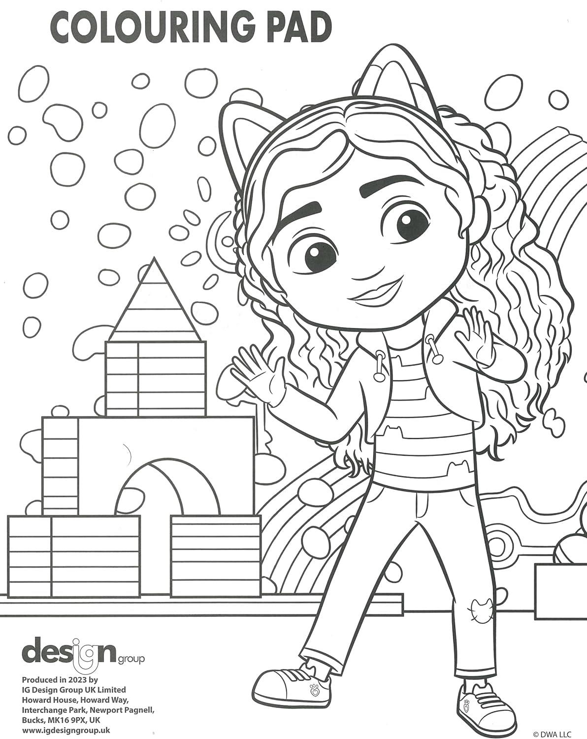 Gabbys Dollhouse Colouring Sets Play Packs Kids Activity Travel Pack Children 3+ - Picture 7 of 10