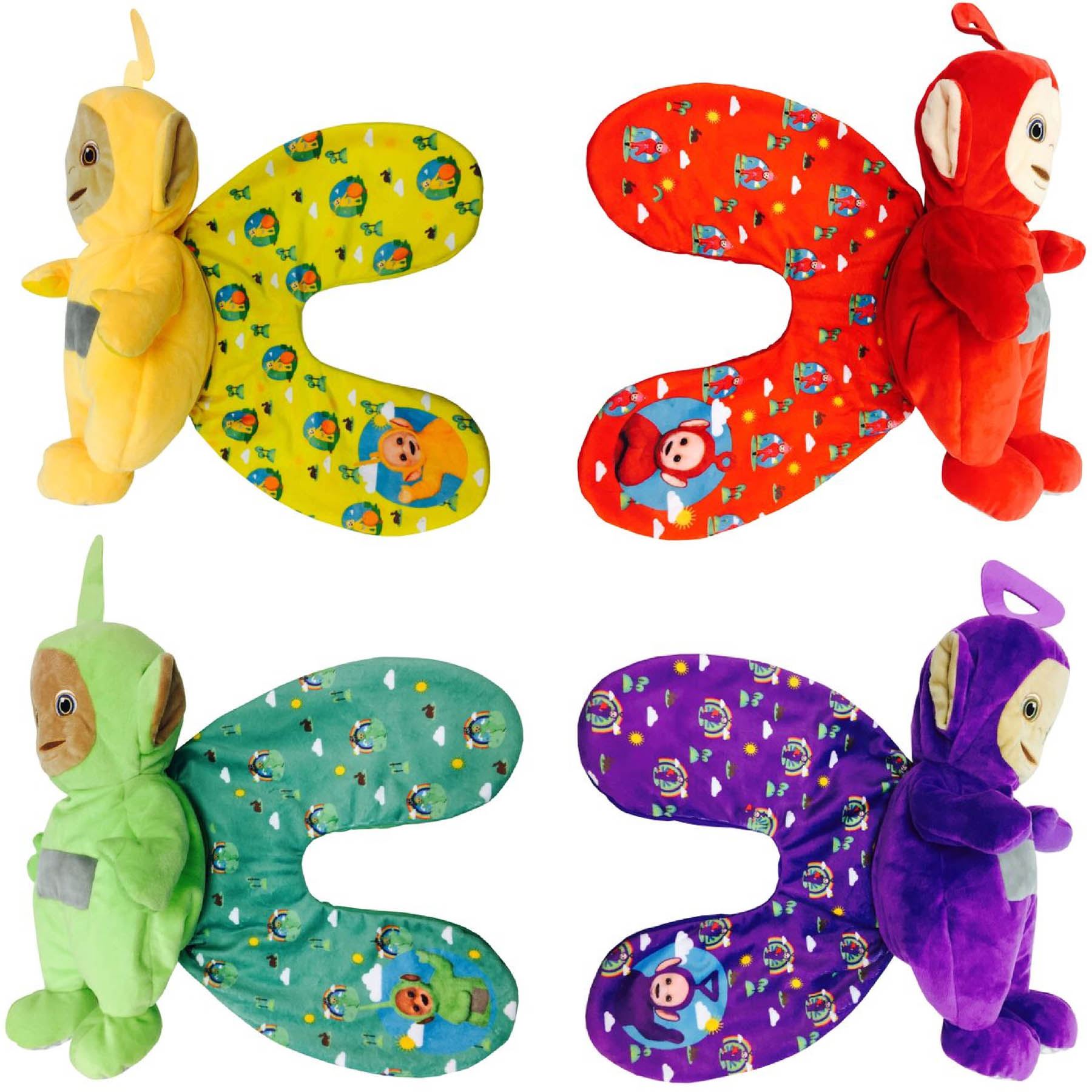 Childrens Teletubbies Reversible Travel Monster Tail Kid's Travel Pillow