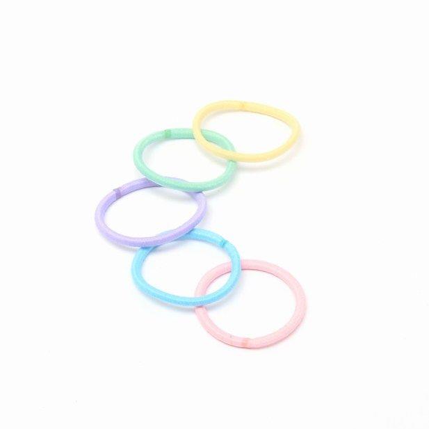 Mini Hair Elastics Bobbles Bands Snag Free Pack 20 Small Baby Size 23mm - Picture 14 of 15