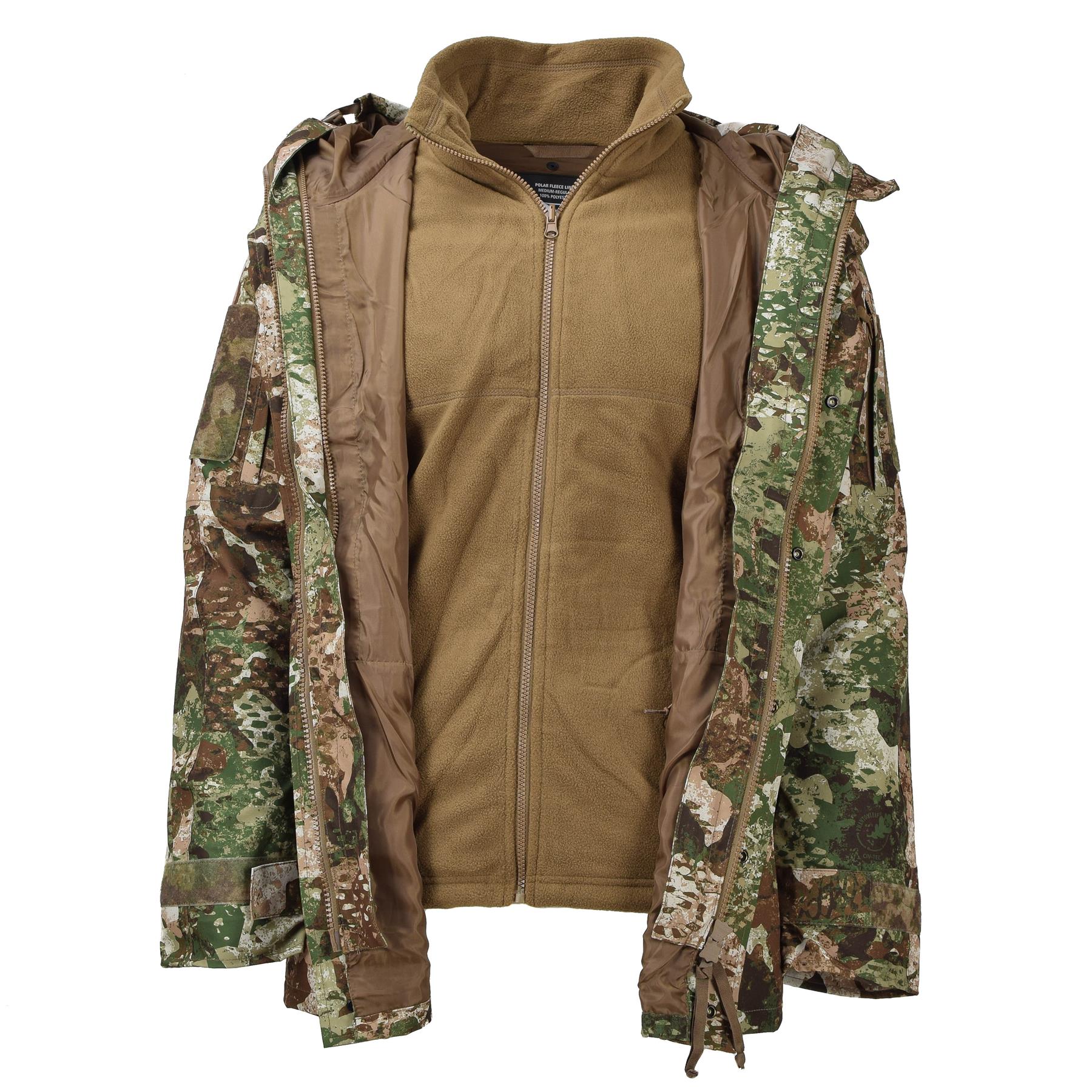 MIL-TEC army rain wet weather jacket Gen II WASP Camouflage waterproof hooded - Picture 13 of 19