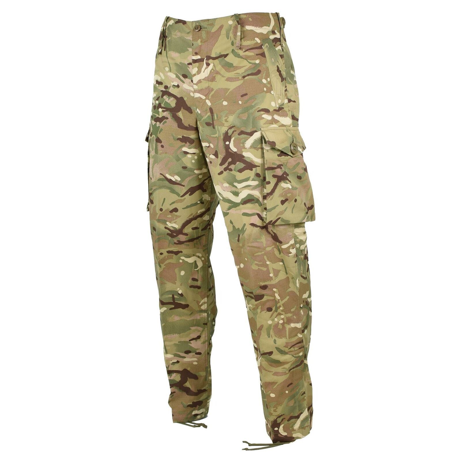 Original British Army Feld-Cargohose verstellbar breite Gürtelschlaufen MTP