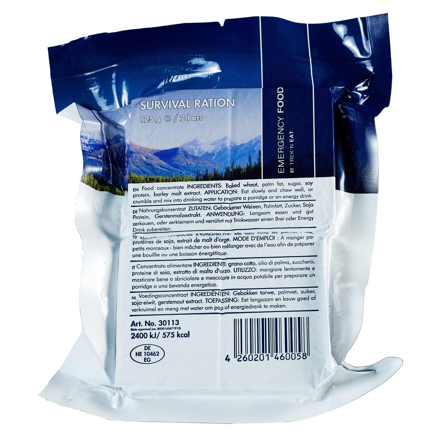 Survivor Notration Armee Survival Nahrung 125g Outdoor Prepper Pack Thumb 2