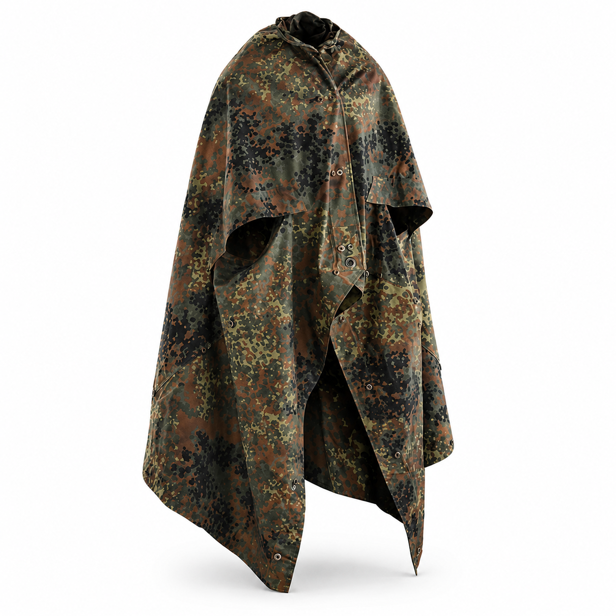 Original Deutsche Armee Zeltbahn Poncho Flecktarn Tarn