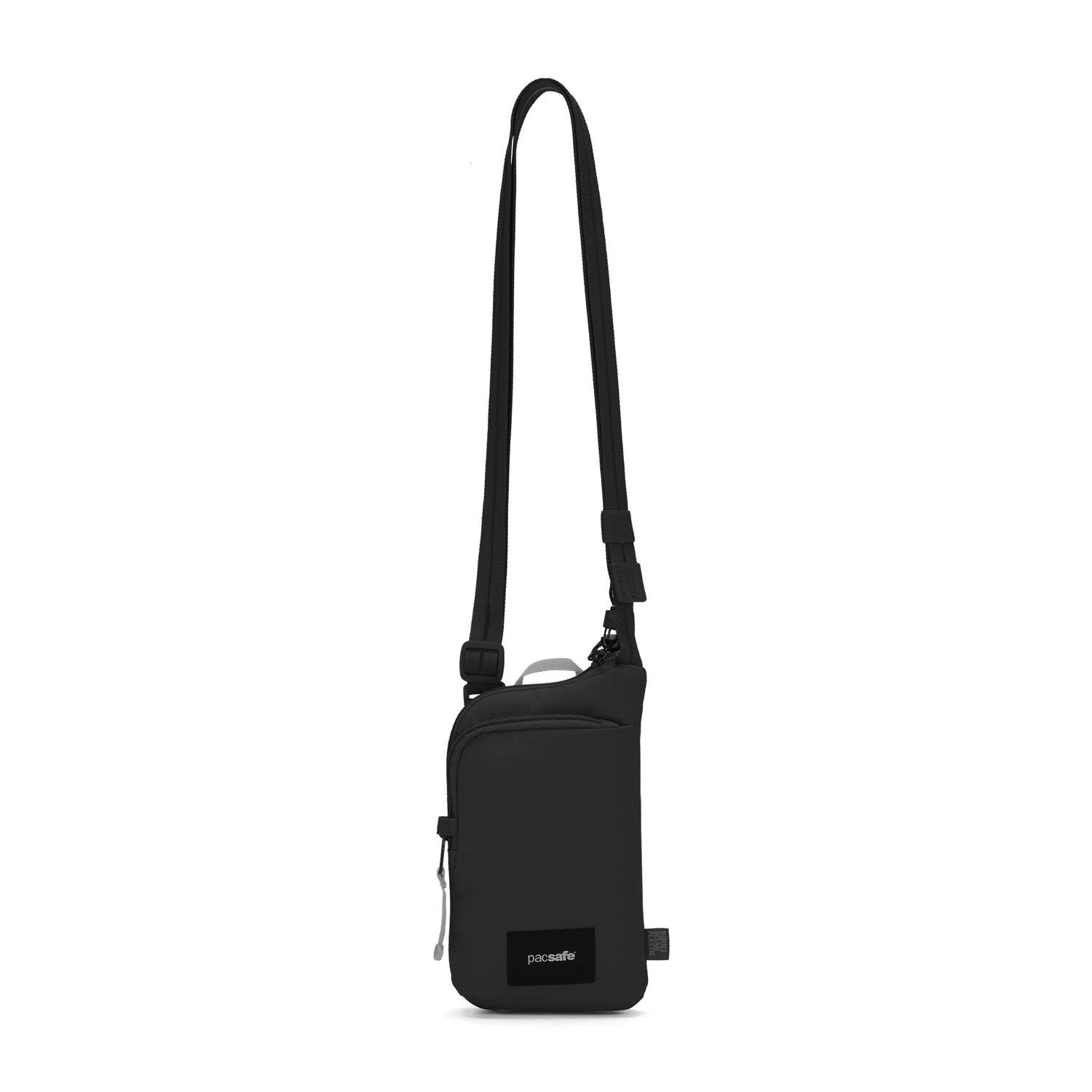 Pacsafe Go Anti-Diebstahl Tech Umhängetasche 0.2L RFID Schnittfest Schwarz Thumbnail 1