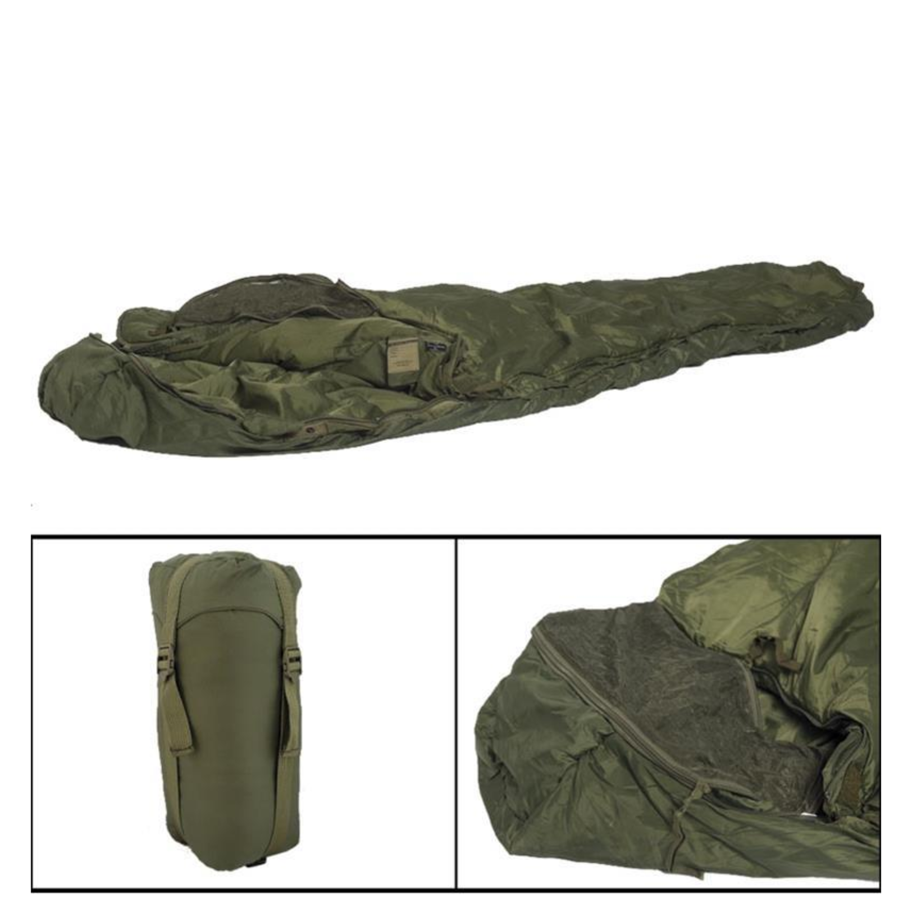 MIL-TEC Tactical 3 Schlafsack Thermolite Teflon Beschichtet Oliv