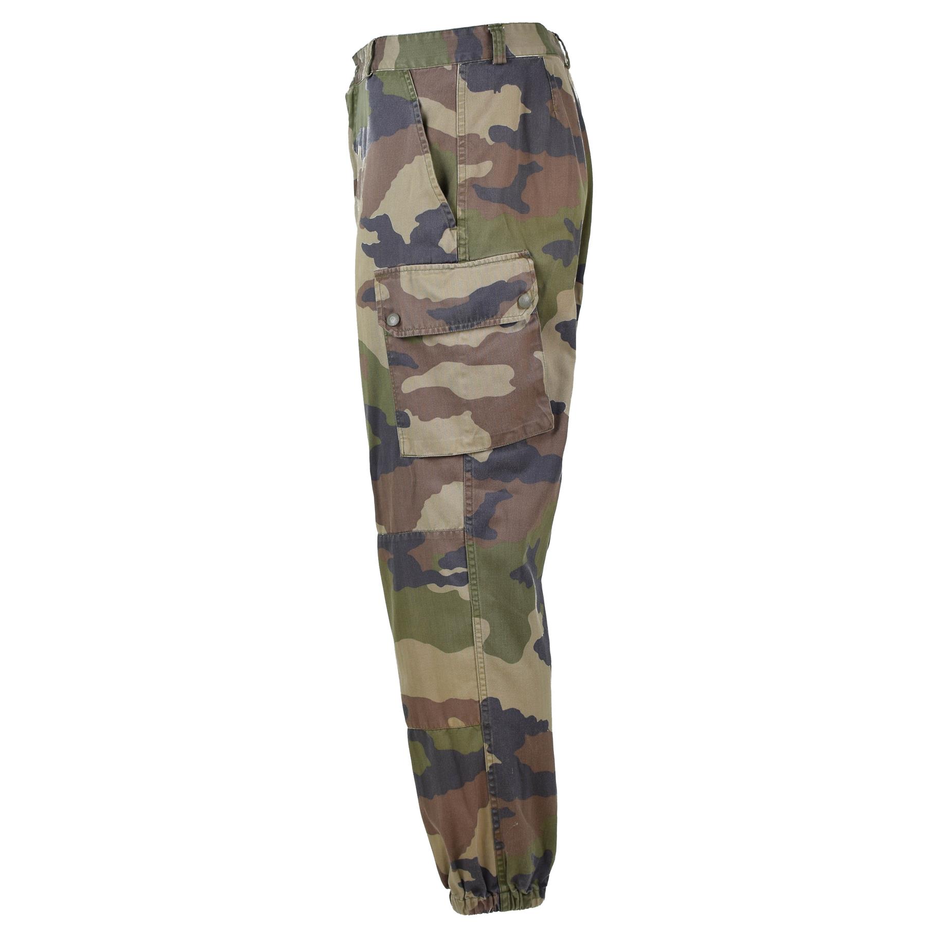 Genuine French Army combat pants F2 military CCE camouflage cargo