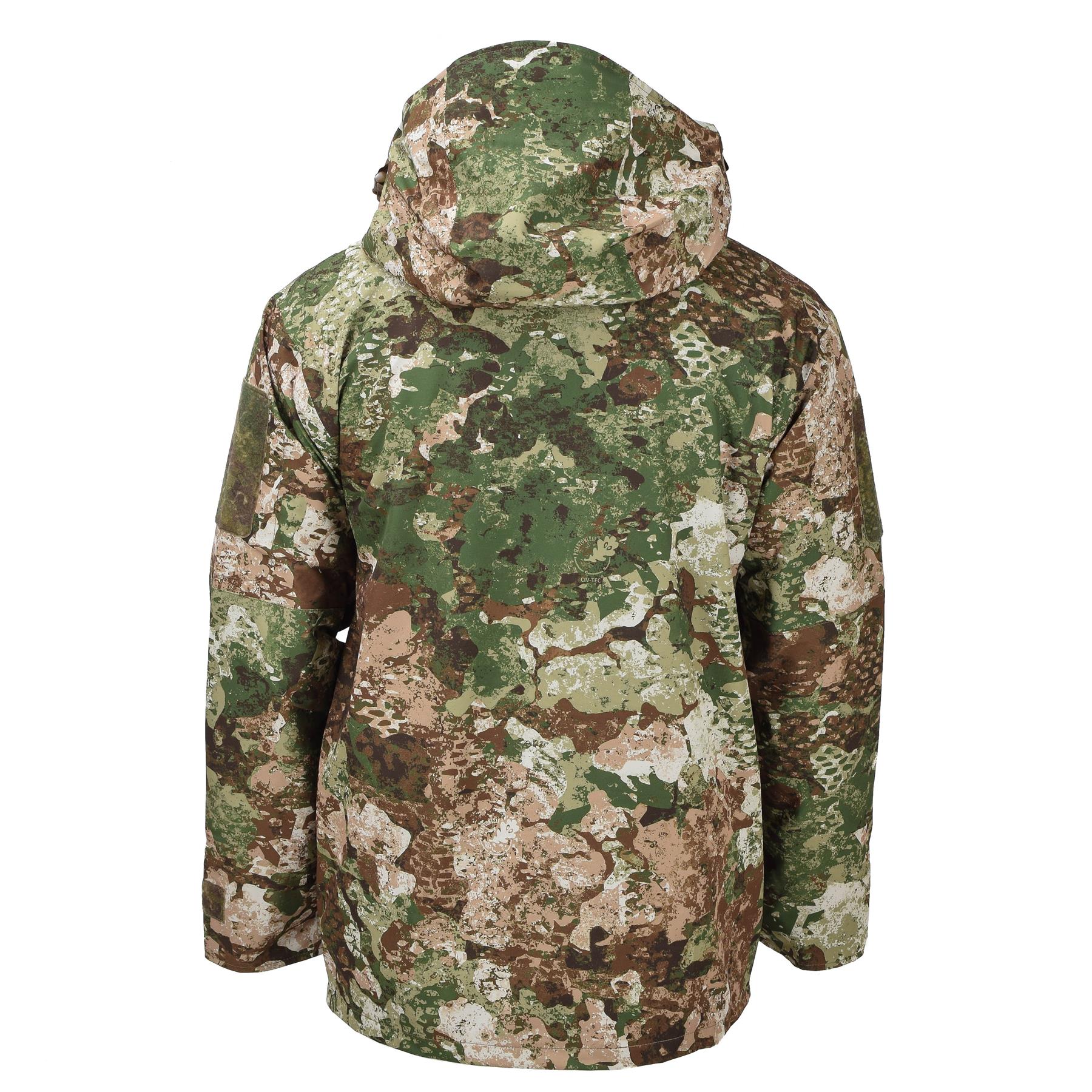 MIL-TEC army rain wet weather jacket Gen II WASP Camouflage waterproof hooded - Picture 11 of 19