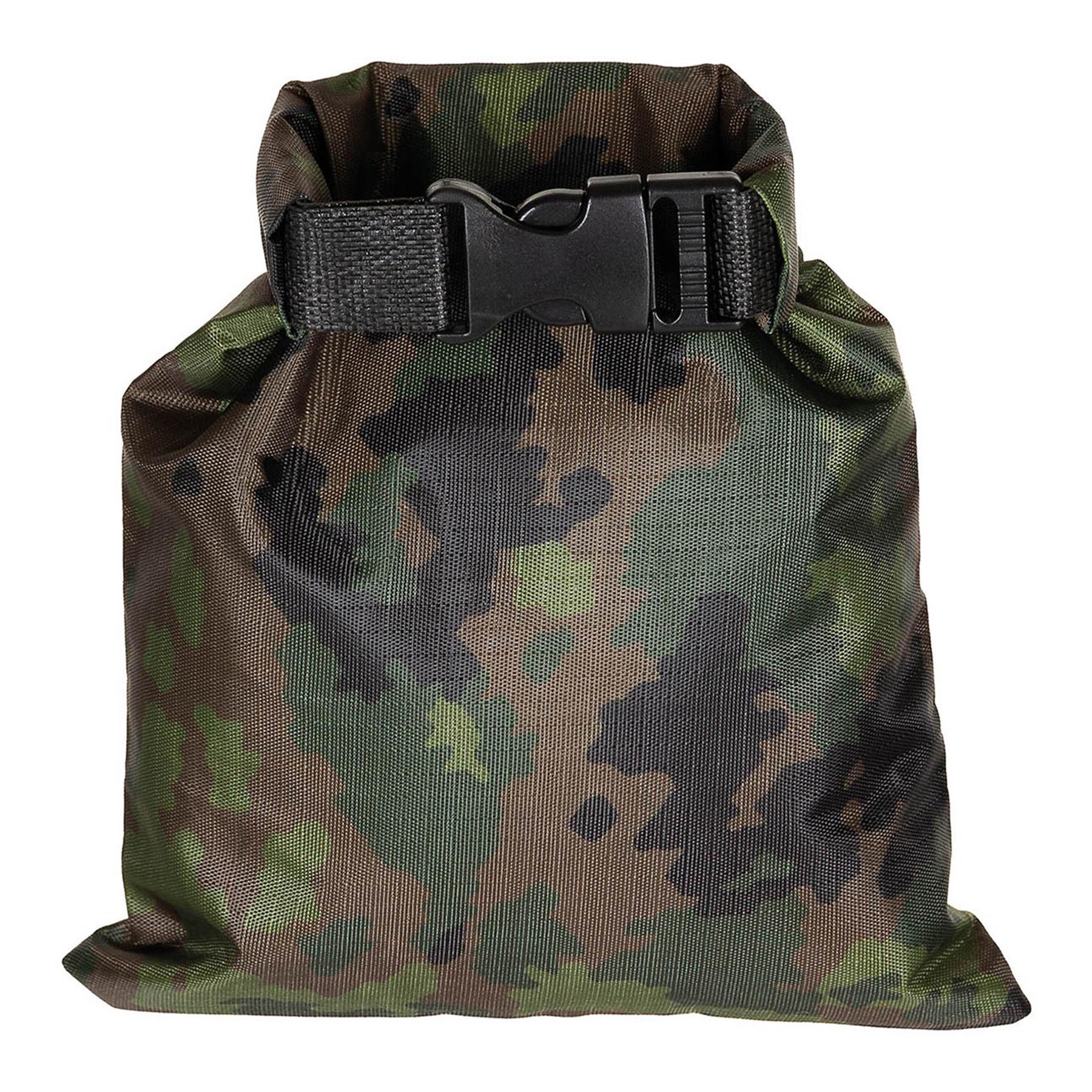 MFH Drybag 1L Wasserdichter Rollverschluss Packsack M05 Finnisches Tarnmuster