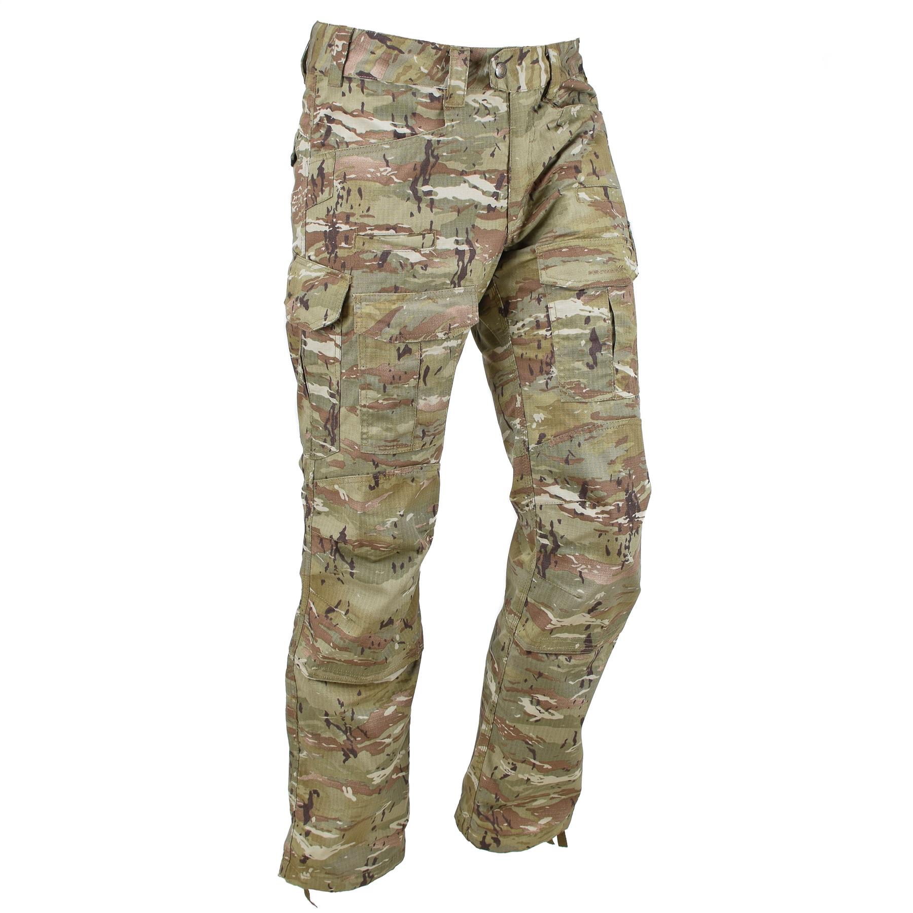 Pentagon Lycos Einsatzhose Ripstop mit Cargotaschen – Pentacamo Camo