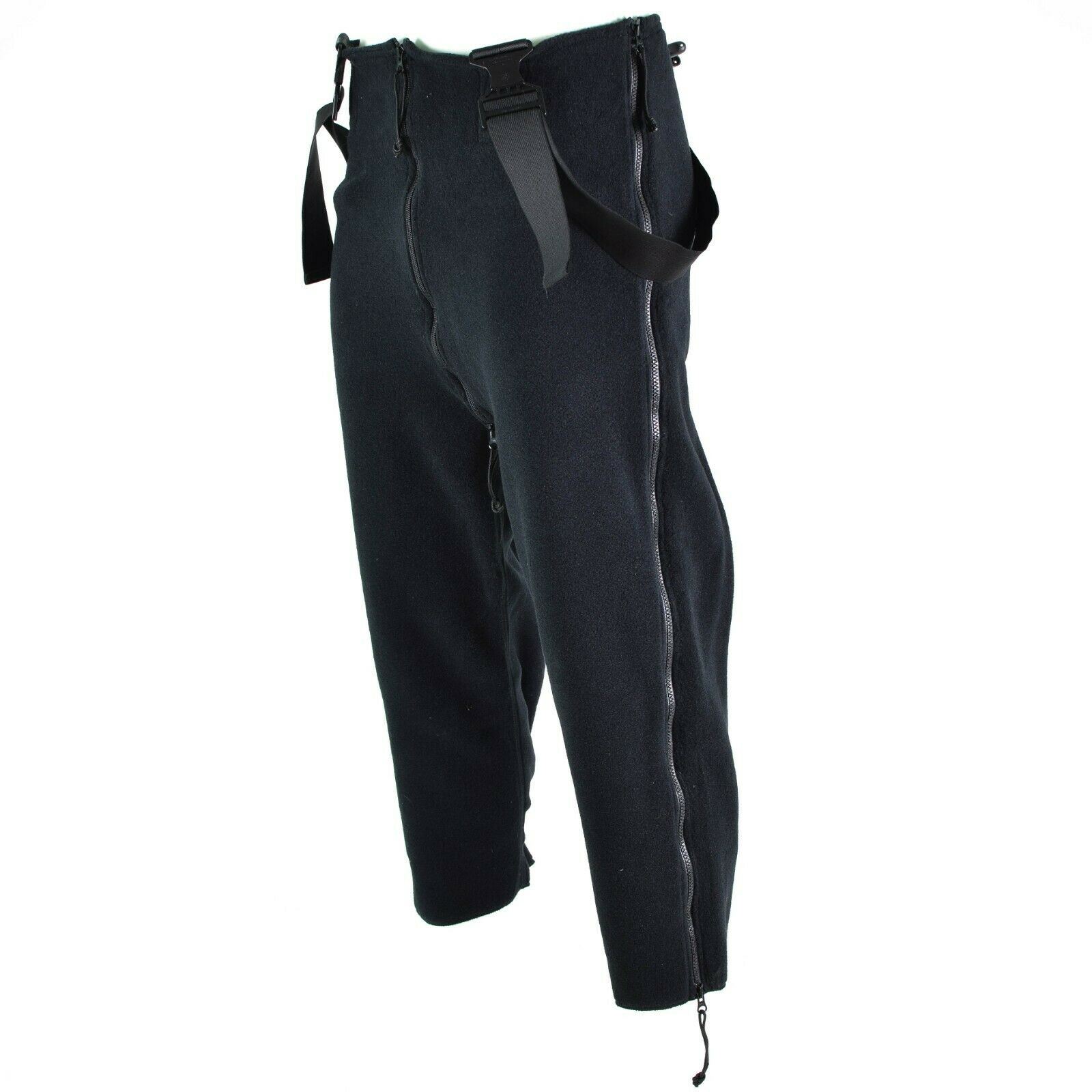US Army Thermohose Schwarz Polartec Classic 200 Kälteschutzhose Hosenträger