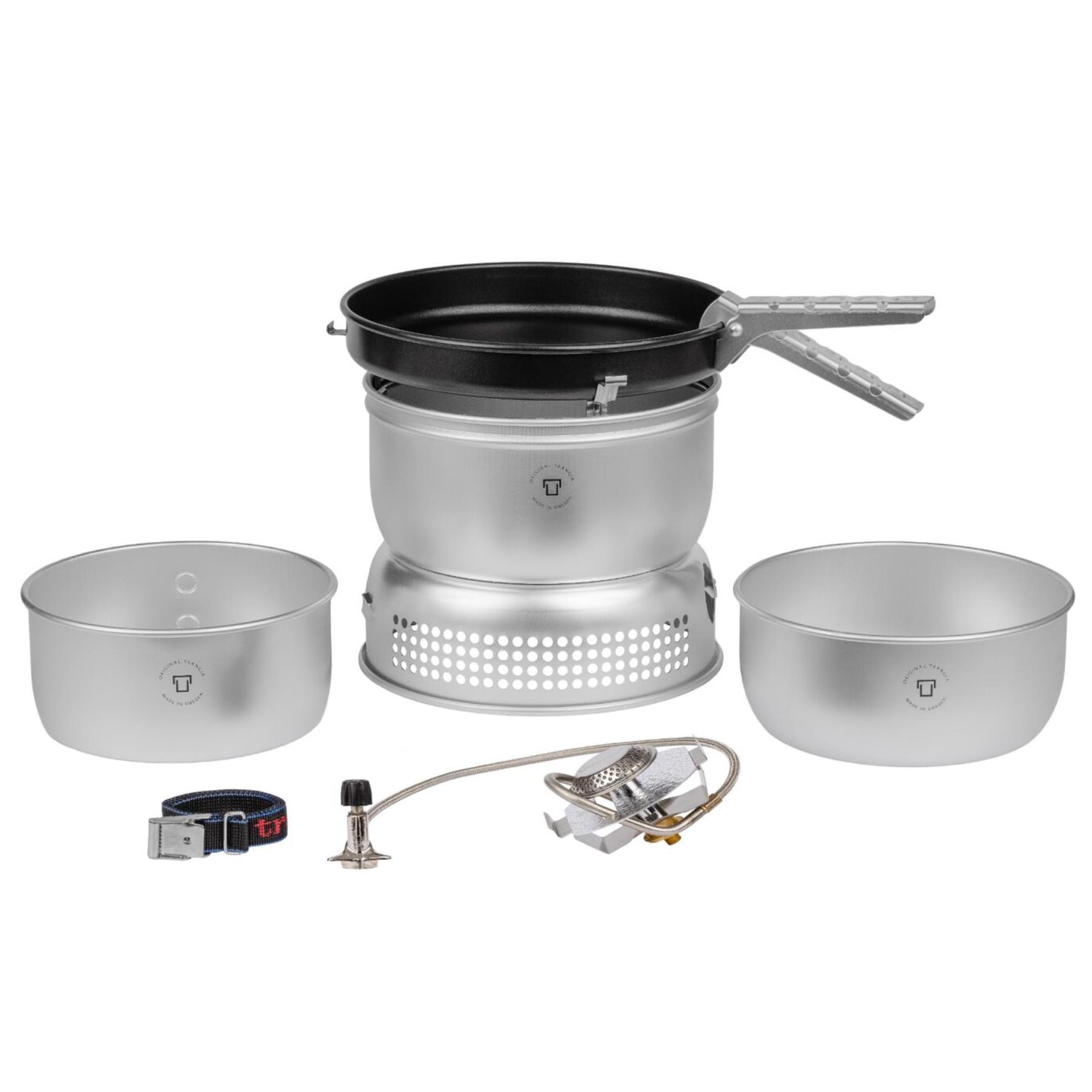 Trangia Campingkocher Set 1.75L Topf Pfanne Ultraleicht Aluminium Outdoor Kochen
