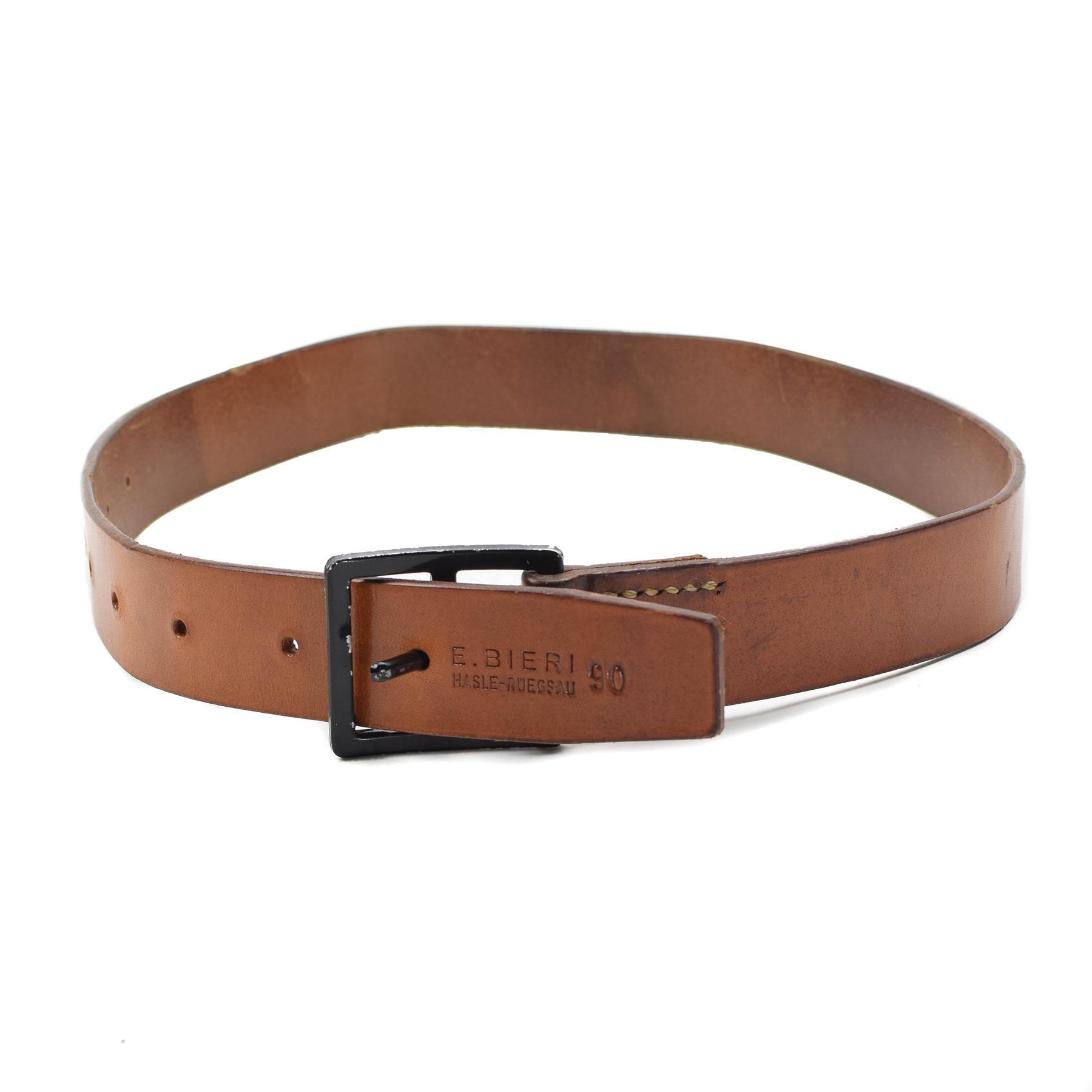 Original Swiss Army pants belt casual classic leather brown