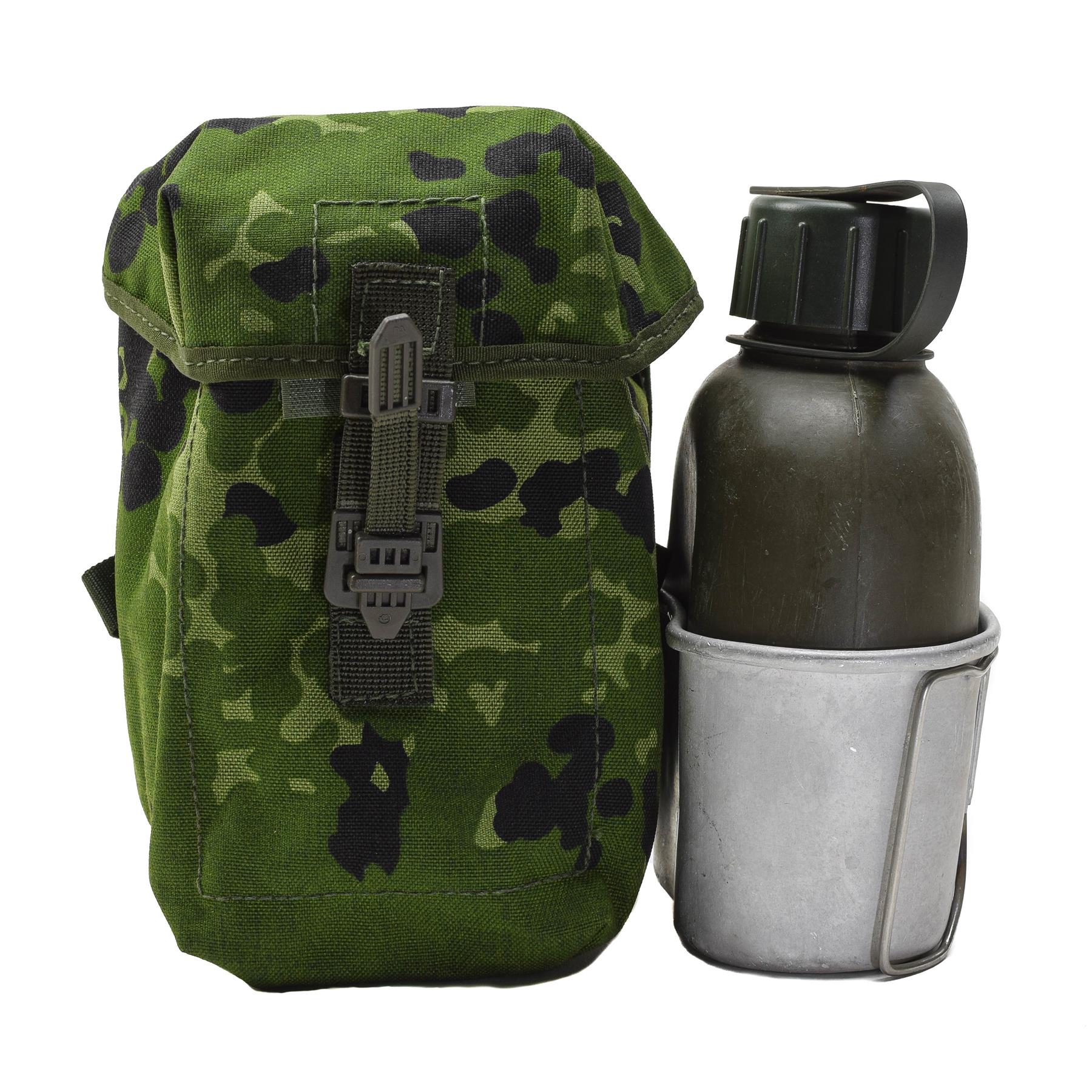 Original Danish Military flask canteen pouch universal attachment DK camouflage - Picture 8 of 9