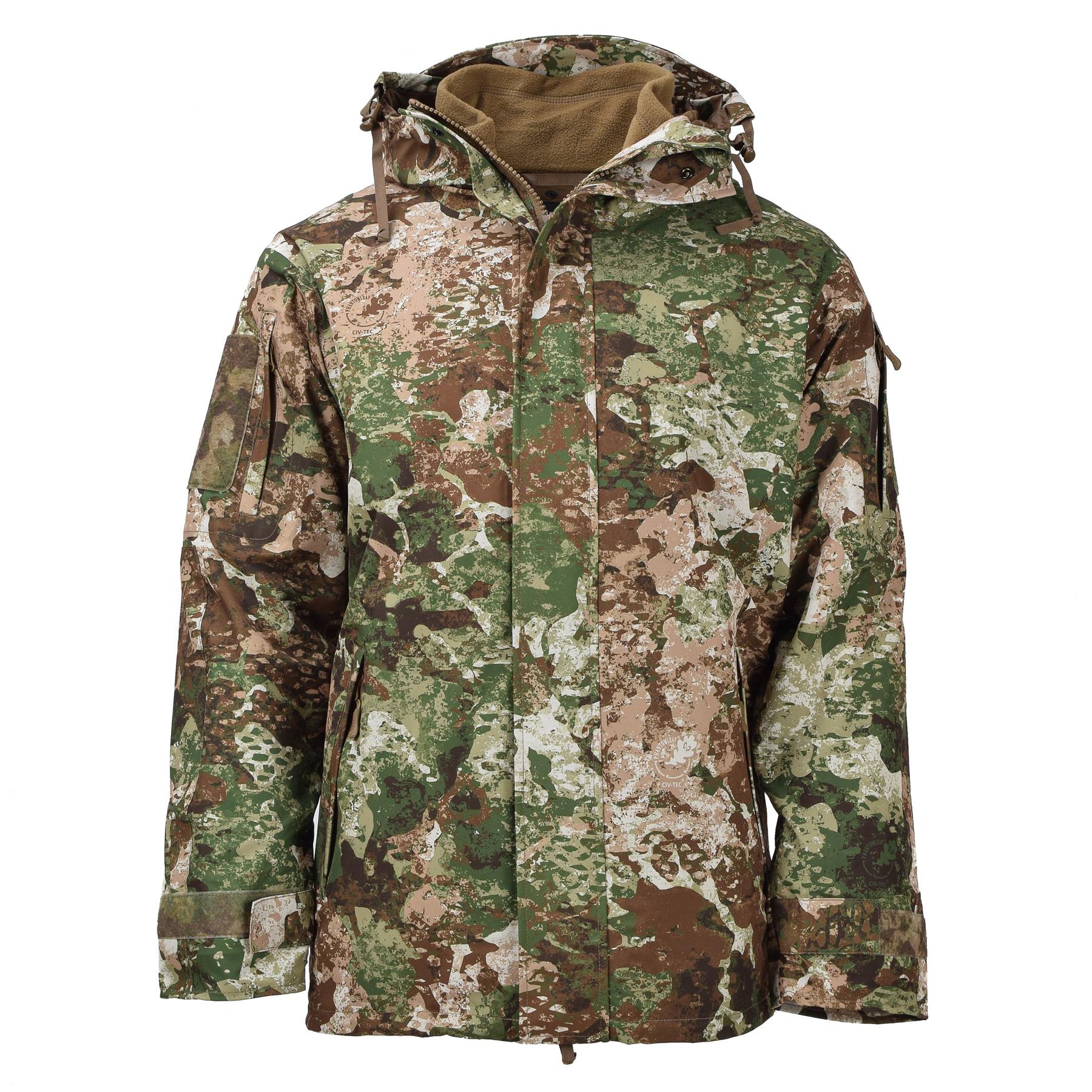 MIL-TEC army rain wet weather jacket Gen II WASP Camouflage waterproof hooded - Picture 9 of 19