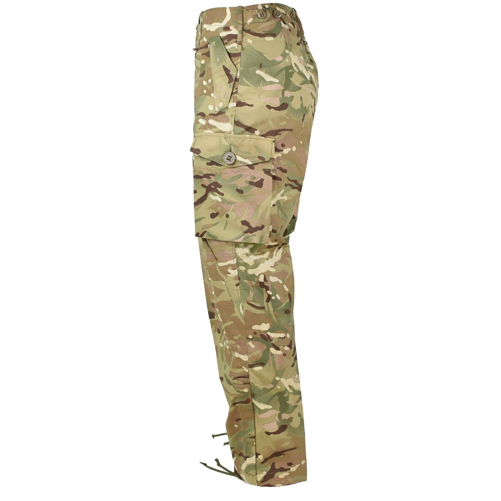 Original British Army Feld-Cargohose verstellbar breite Gürtelschlaufen MTP Thumbnail 2