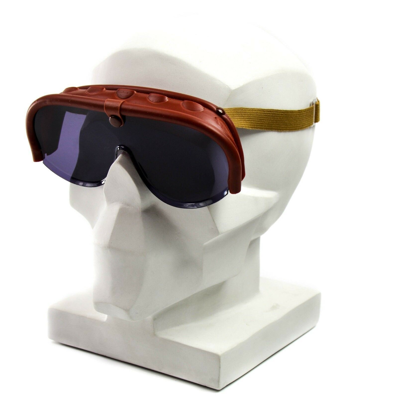 Original Italienische Armee Panzerbrille Blau Mit Etui