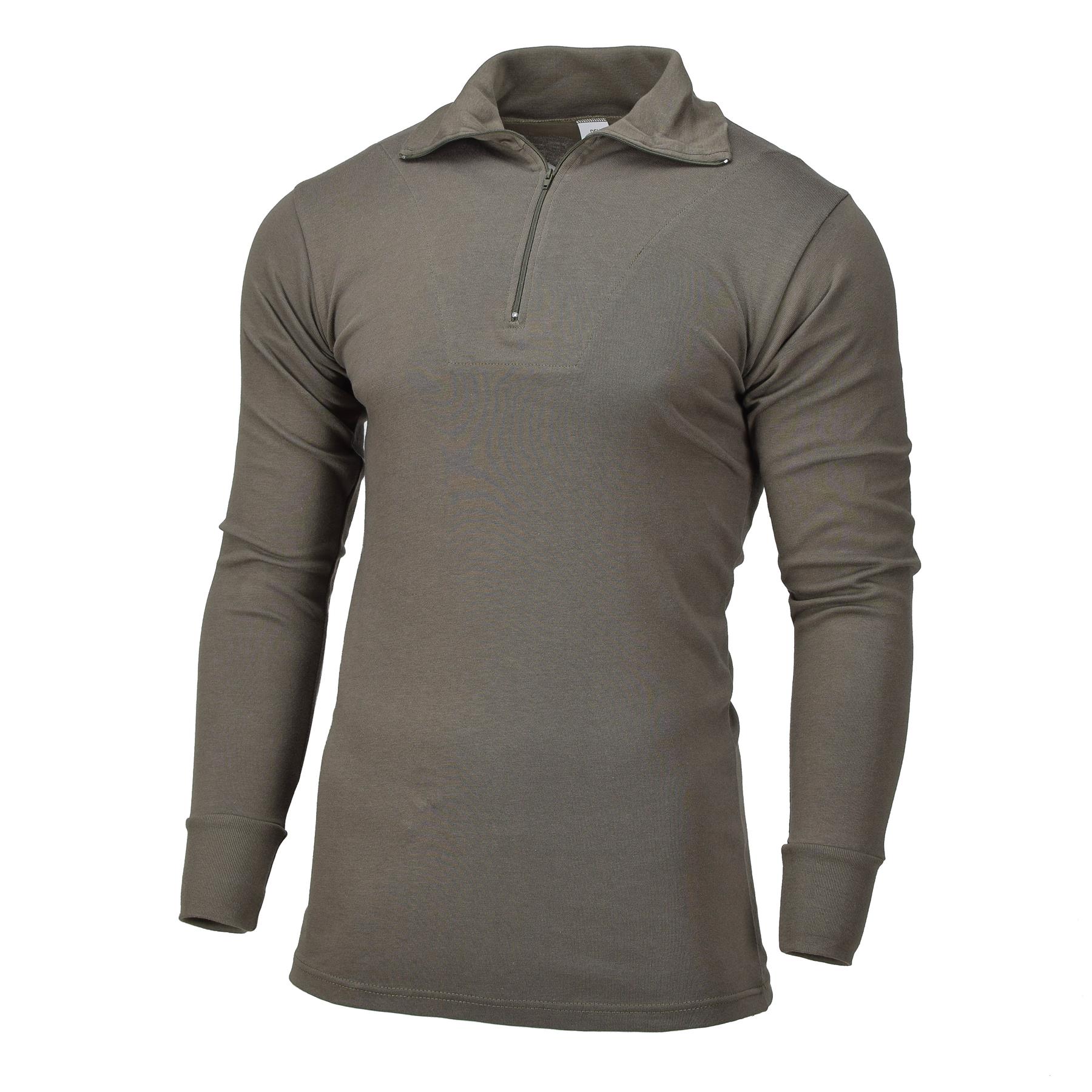 A Blochl T Shirt Militaire Thermique Manches Longues Col Haut Olive
