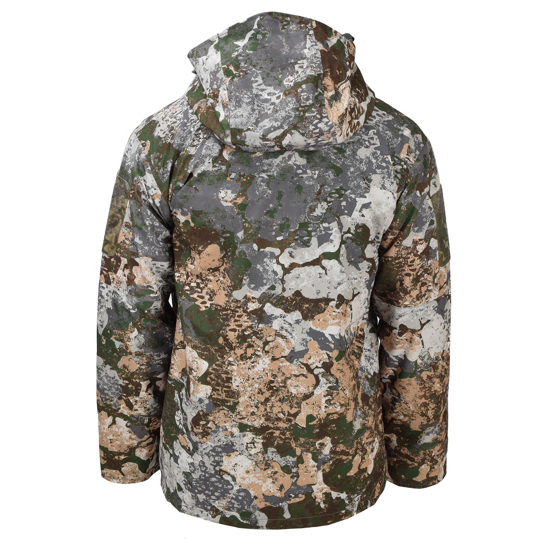 MIL-TEC army rain wet weather jacket Gen II WASP Camouflage waterproof hooded - Picture 17 of 19
