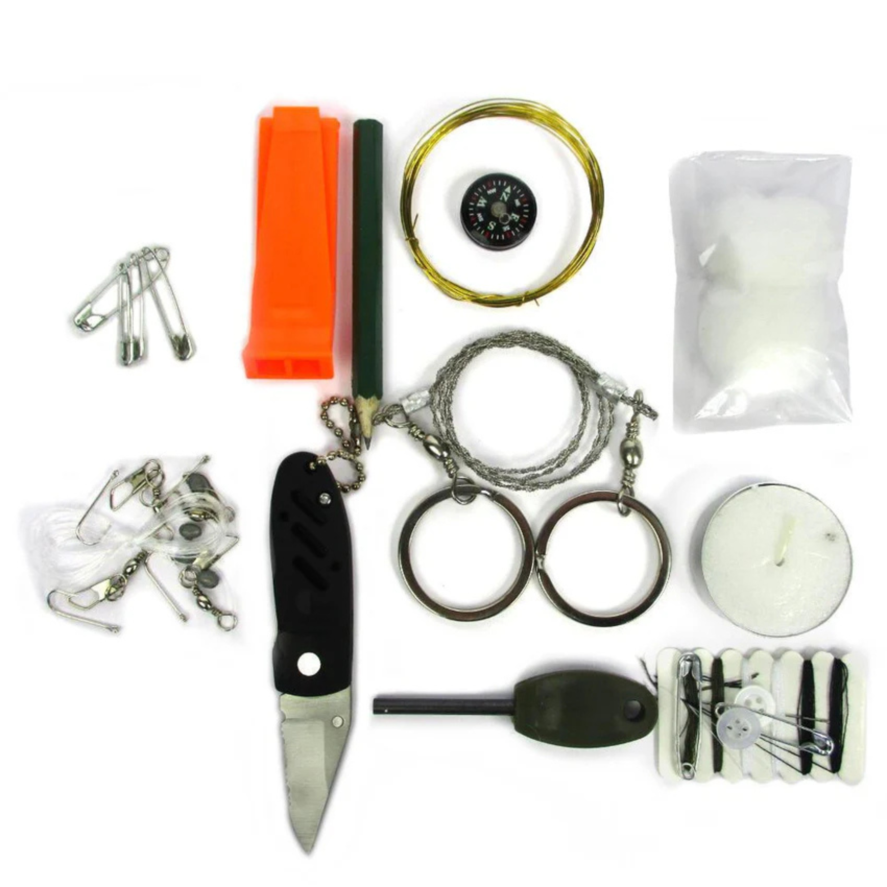 Mil-Tec Survival Kit Notfallset Wasserdicht Box Outdoor Camping Thumbnail 1