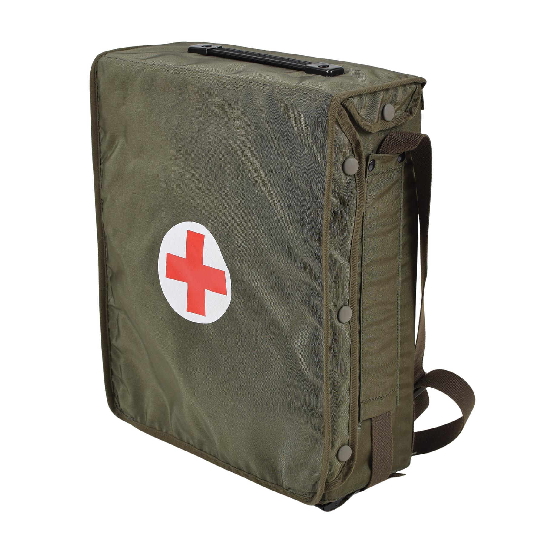 Originale Österreichische Armee Erste Hilfe Tasche Schulter Oliv Arzt Überleben