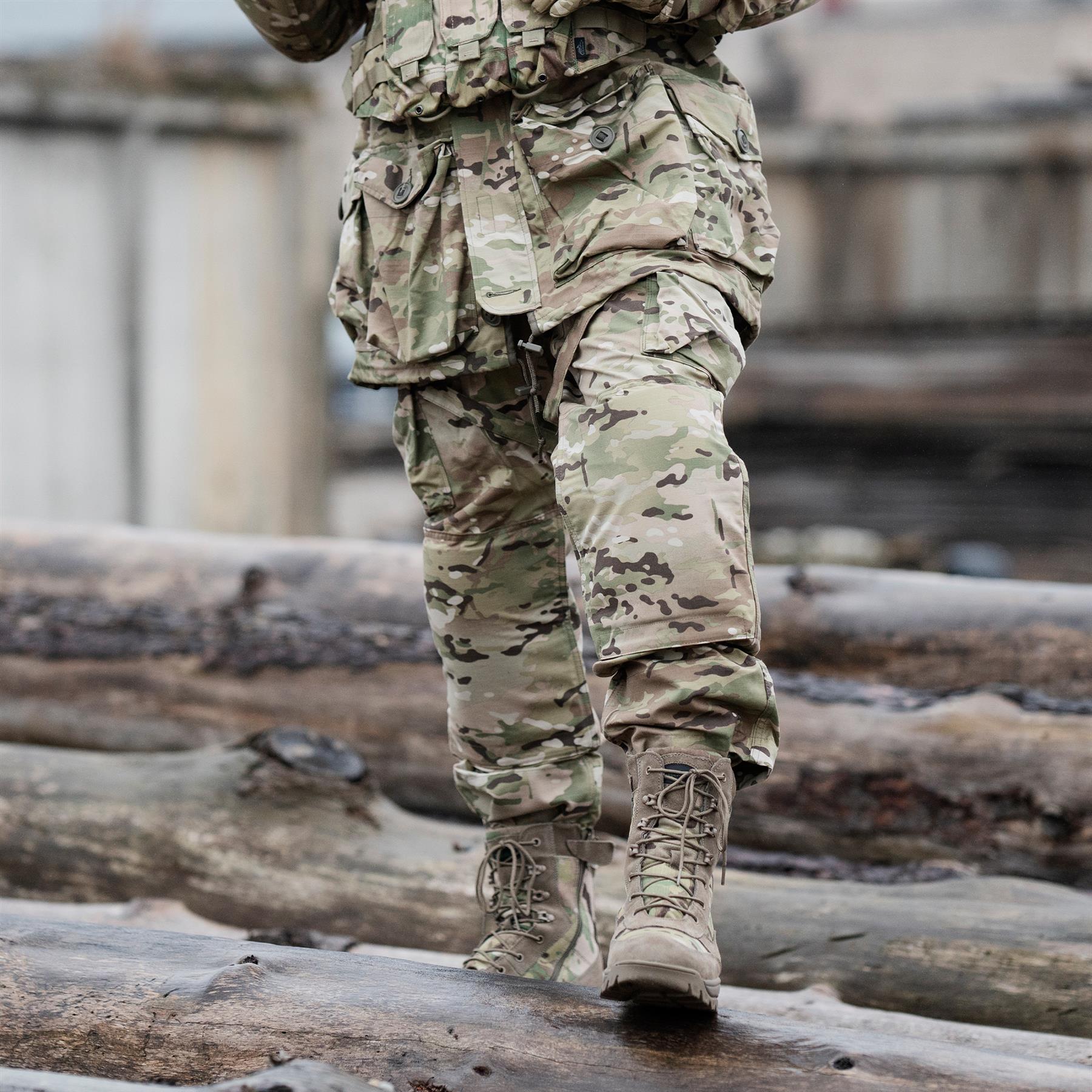 Teesar TACTICAL MULTICAM boots side zip hunting hiking