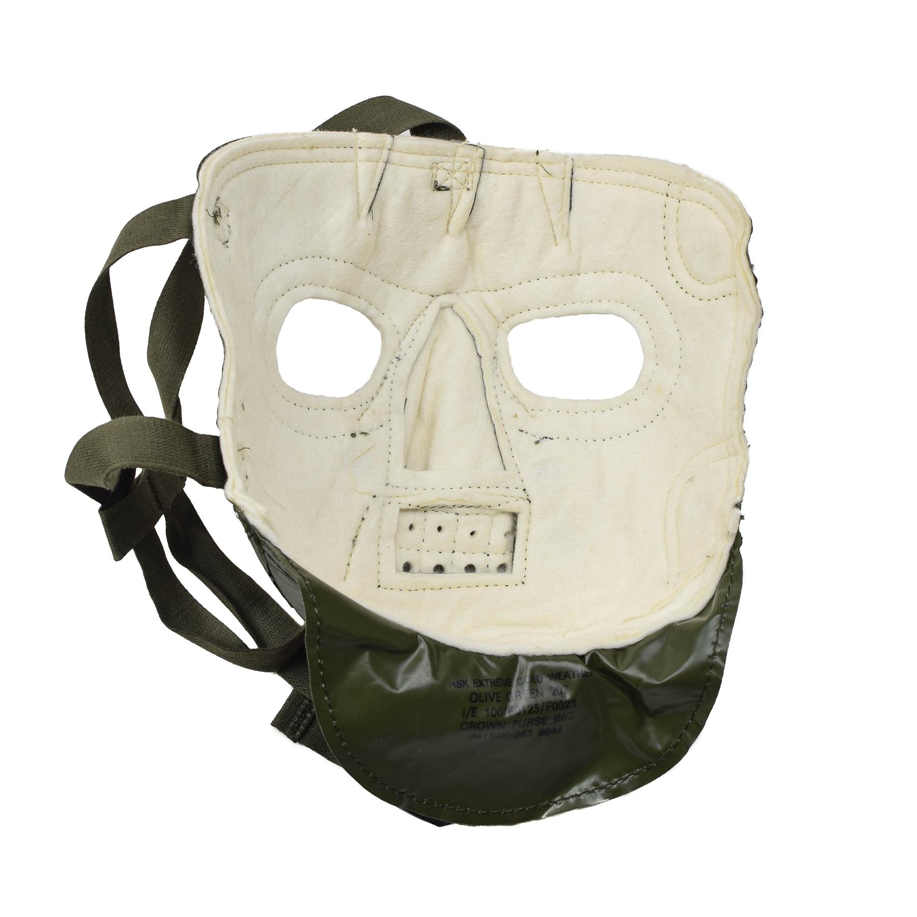 Original American Army Cold Weather Gesichtsmaske Winter Militär Maske Grün Thumbnail 3