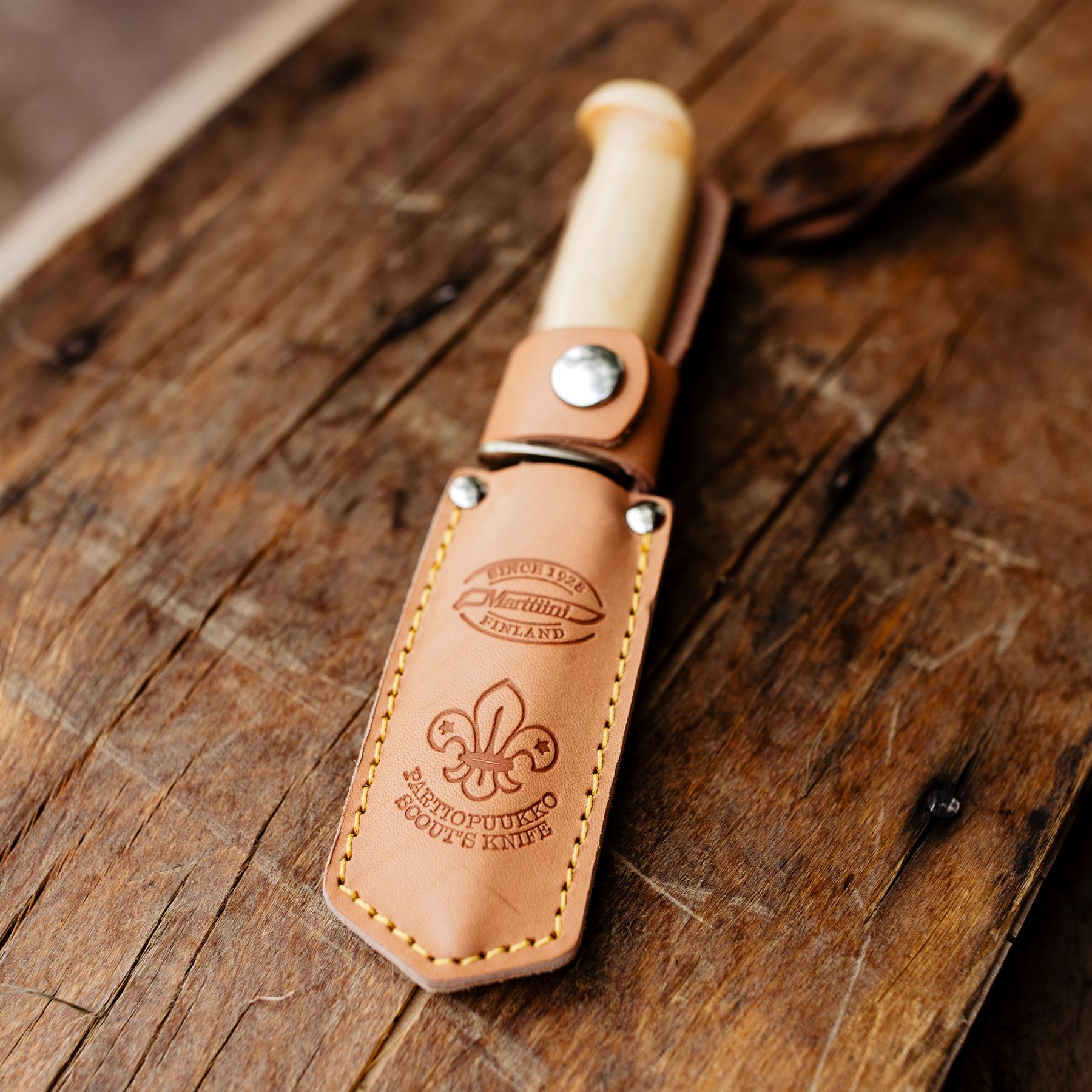 Marttiini Scouts Messer Feststehend Edelstahl Maserbirke Thumbnail 3