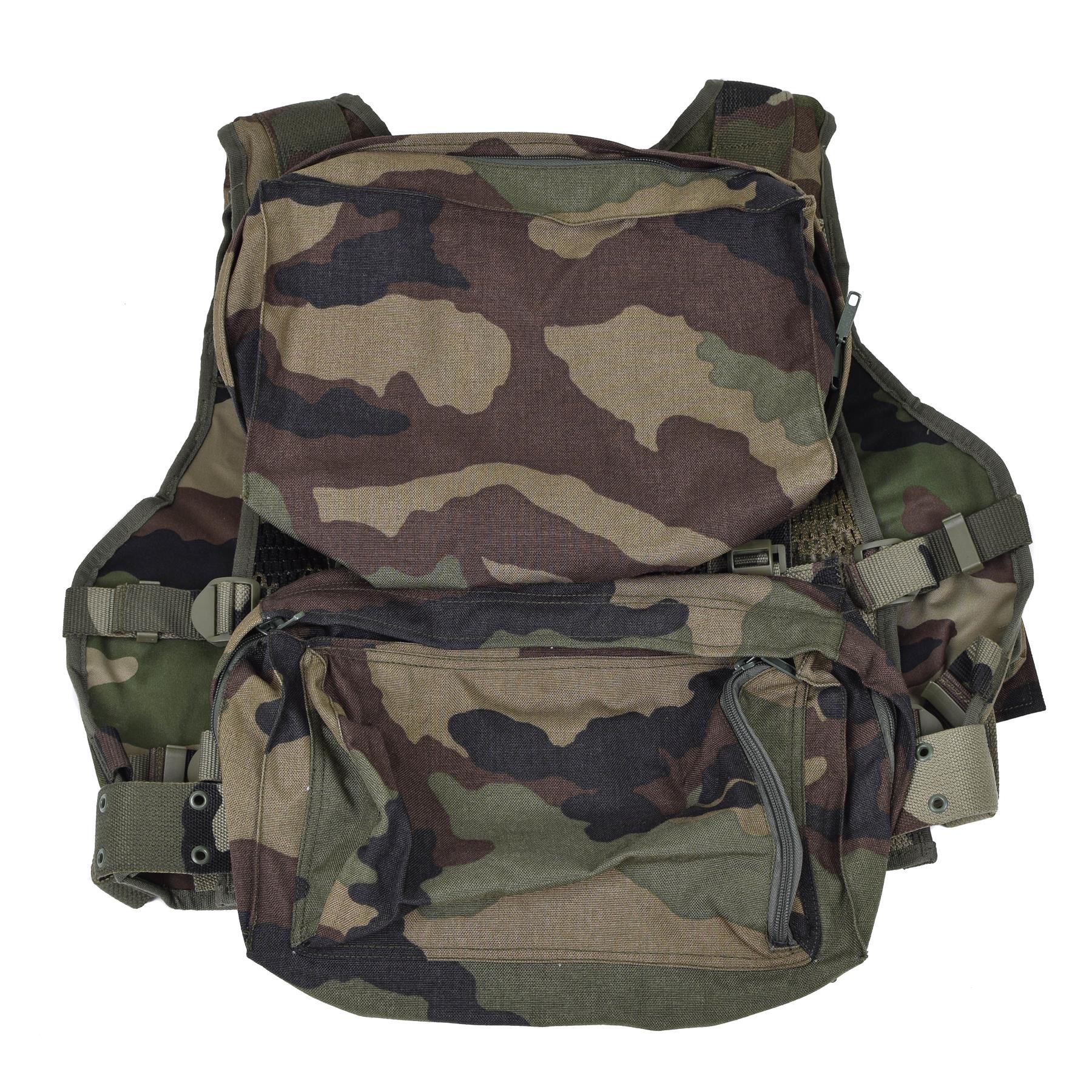 Original Französische Armee CCE Taktikweste Kampf Weste mit Taschen Thumbnail 1