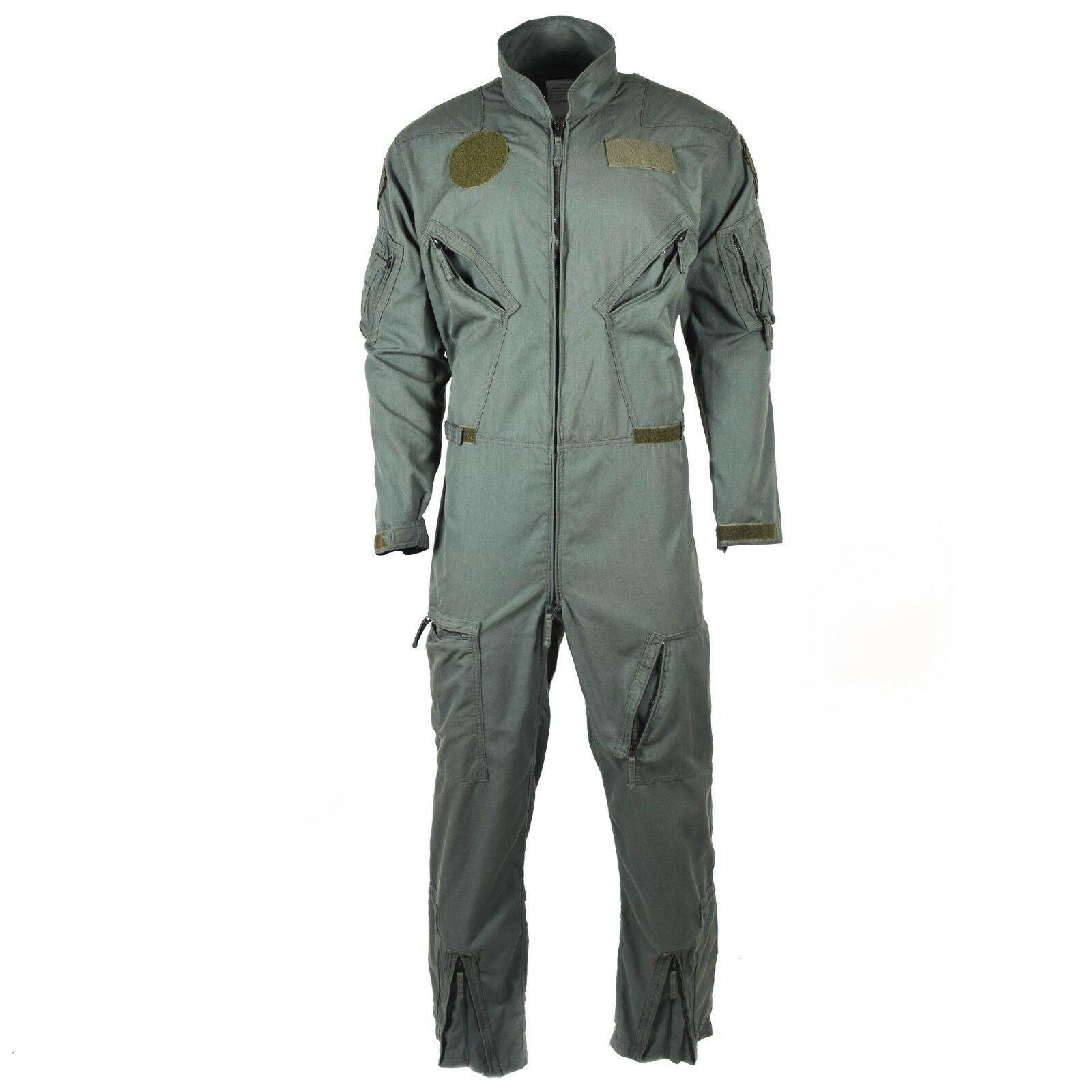 Original US Fliegeroverall CWU 27P Nomex Pilot Overall Arbeitsanzug Grün Thumbnail 3