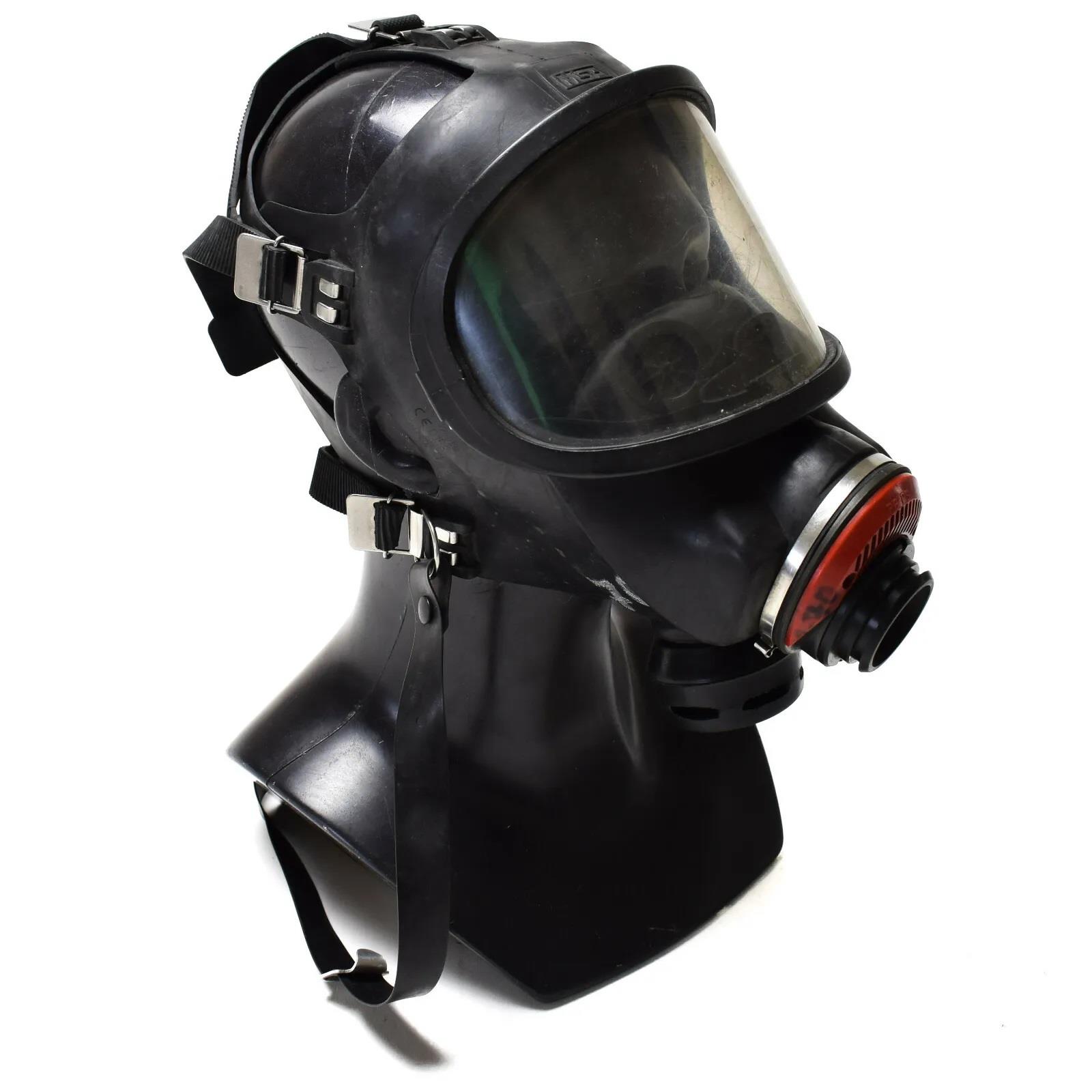 Original MSA AUER 3S Gasmaske Vollmaske Gebraucht Robust Schwarz